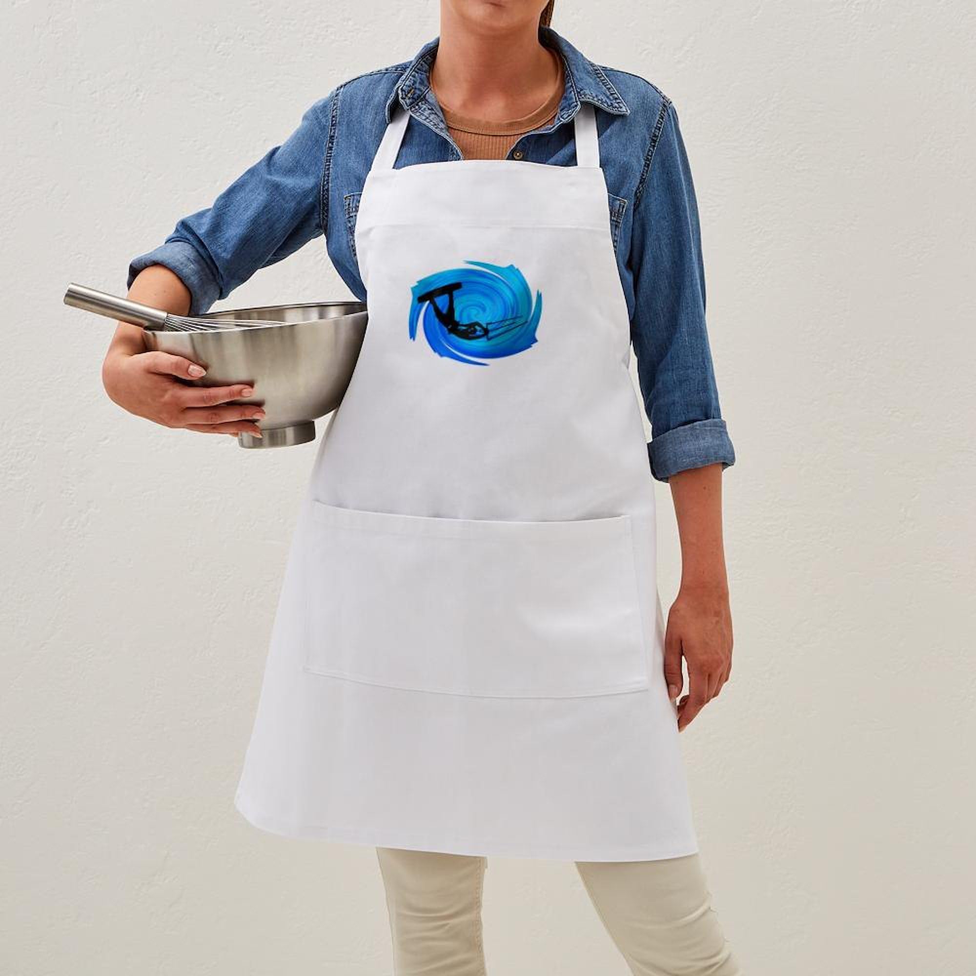 **CafePress KITEBOARD Kitchen Apron with Pockets - Adjustable Grilling & Baking Apron for BBQ, Cooking, and Baking - Perfect for Chefs, Home Cooks, and Outdoor Grilling**