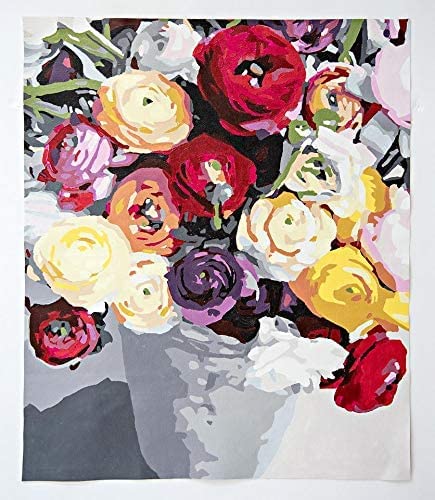 5D DIY Rose Flower Diamond Painting Kit for Adults Beginners - Round Diamond Art Home Wall Decor 12x16 Inch - Perfect for Relaxation, Stress Relief & Home Decoration