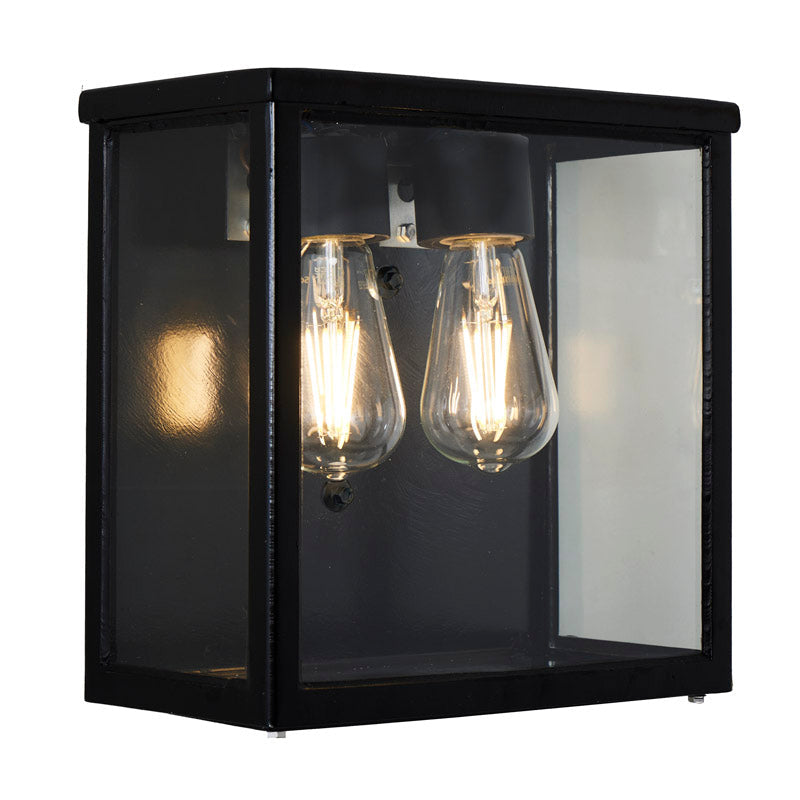 Balwyn 1/2Lt Outdoor Wall Light - Galvanized Steel Waterproof Exterior Sconce for Porch, Garden & Patio Lighting