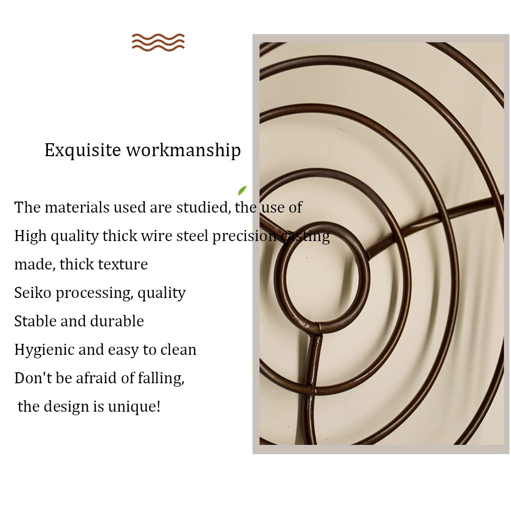 Large Double Layer Wrought Iron Fruit Basket with Banana Hanger - High Capacity Drainable Fruit Bowl for Kitchen, Living Room | Perfect for Organizing Snacks, Displaying Fruits & Home Decor