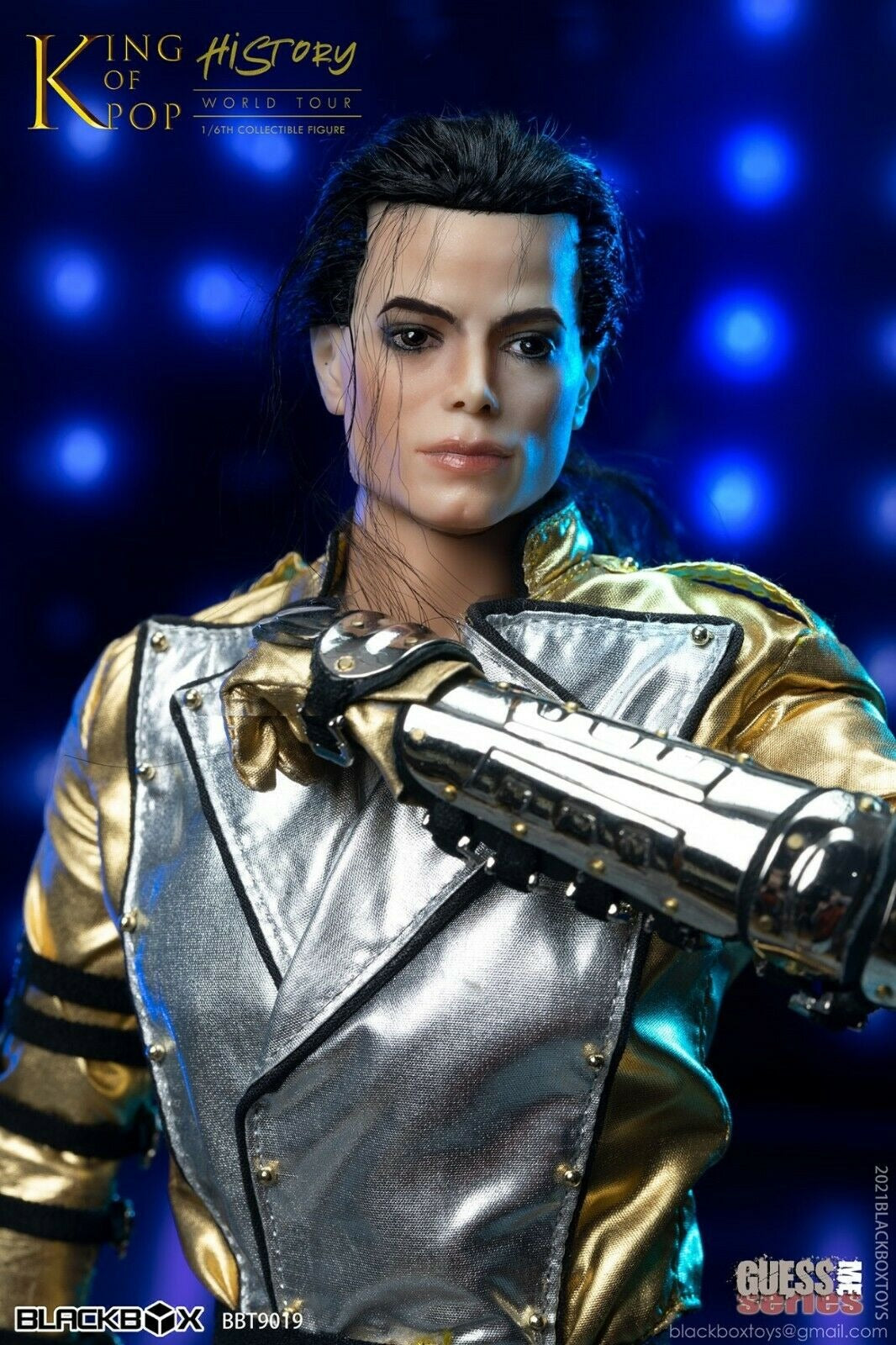 Blackbox Toys 1/6 Scale BBT 9019 Guess Me Series Michael Jackson King of Pop World Tour Collectible Action Figure - Perfect for Music Fans, Pop Culture Collectors & Display Showcase