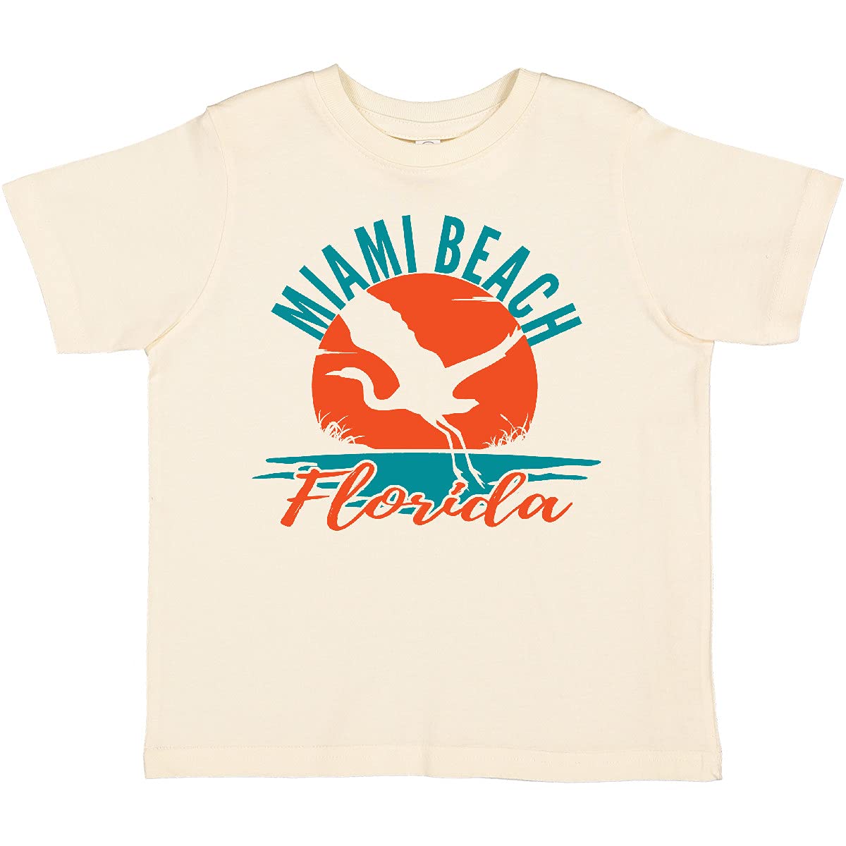 Inktastic Miami Beach Florida Vacation Trip Toddler T-Shirt - Cute Travel Graphic Tee for Boys & Girls - Soft Cotton Baby Shirt for Beach Holidays, Family Trips & Summer Outings