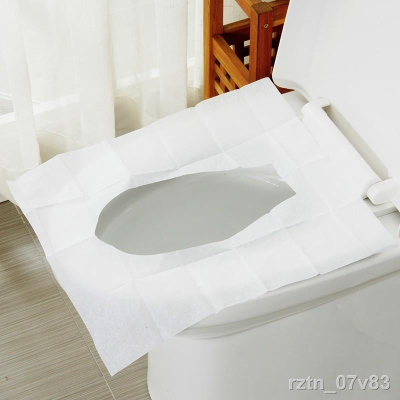 Disposable Seat Covers 10 Pack - Waterproof Toilet Seat Protectors for Travel, Public Restrooms & Baby Diaper Changing (10 Count) - Hygienic & Portable for Home, Office & Outdoor Use