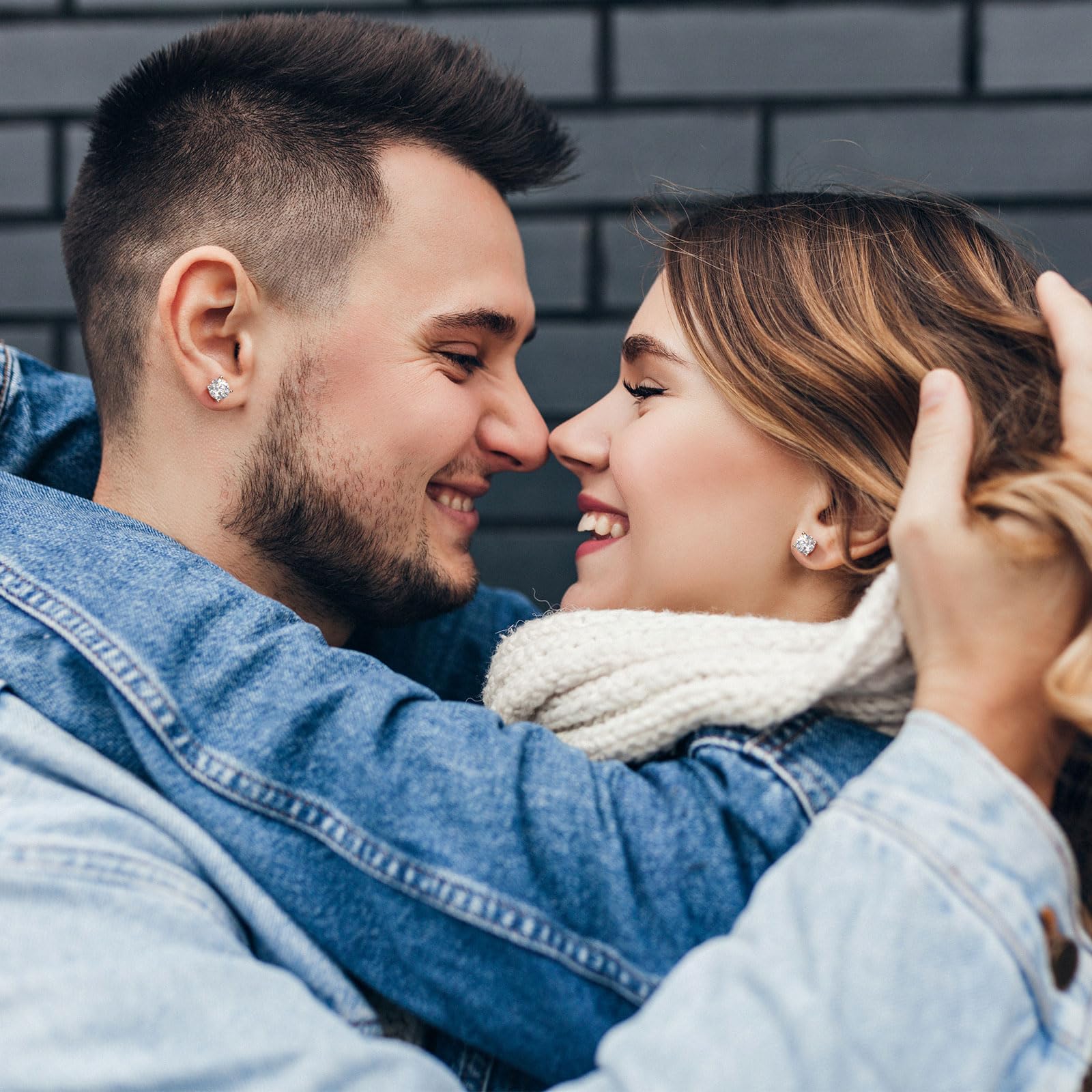 Moissanite Stud Earrings for Women & Men 0.6Ct-4Ct - Durable Hypoallergenic Wedding Jewelry Set | Perfect Anniversary, Birthday, Christmas, Valentine's Day, Mother's Day Gift for Wife, Girlfriend, Mom, Daughter | Ideal for Engagement, Proposal, Party, Date Night & Special Occasions