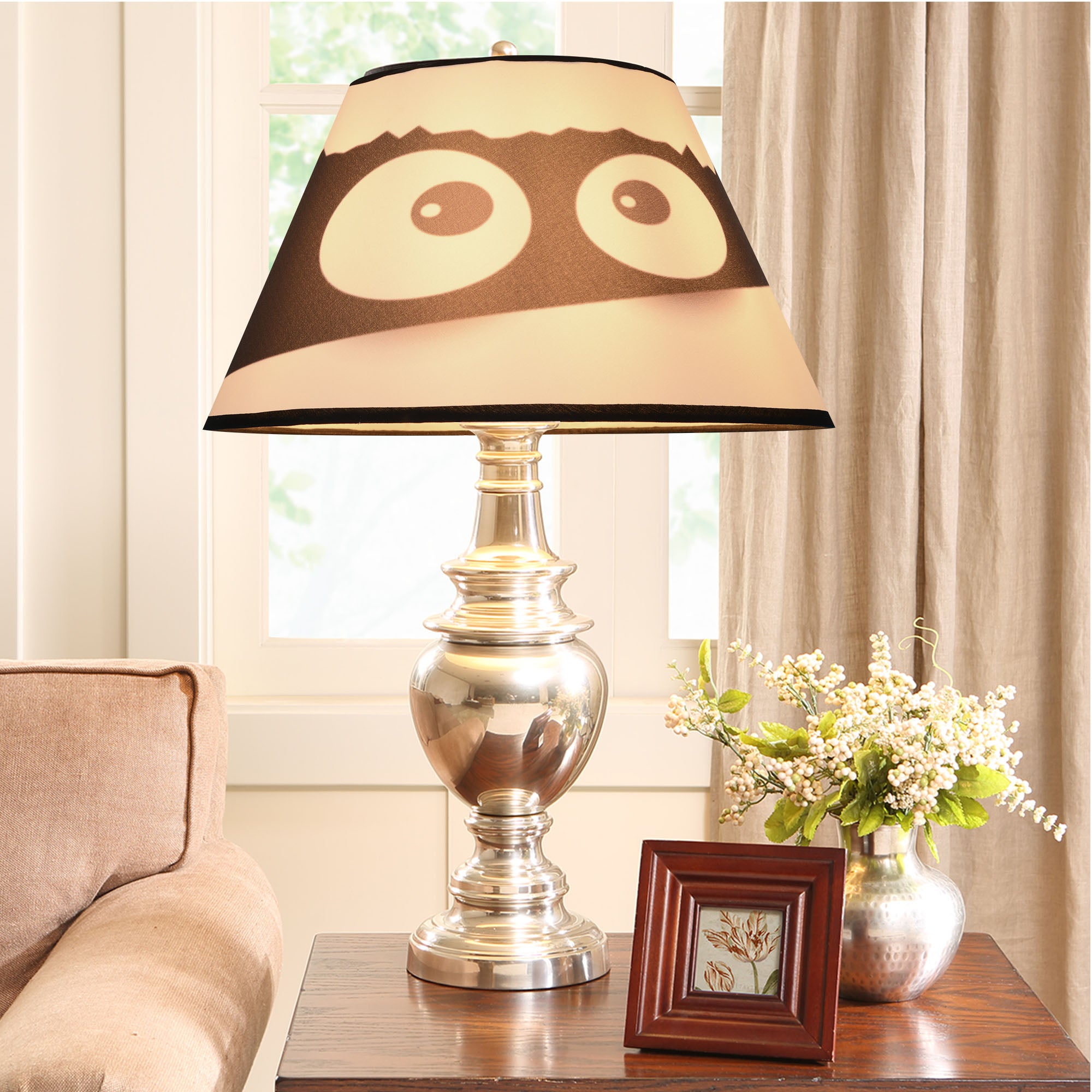 Halloween Limited Edition Round Empire Lamp Shade Set of 2 - 7x13x7.8 Inches for Spooky Home Decor | Perfect for Living Room, Bedroom & Halloween Party Decorations