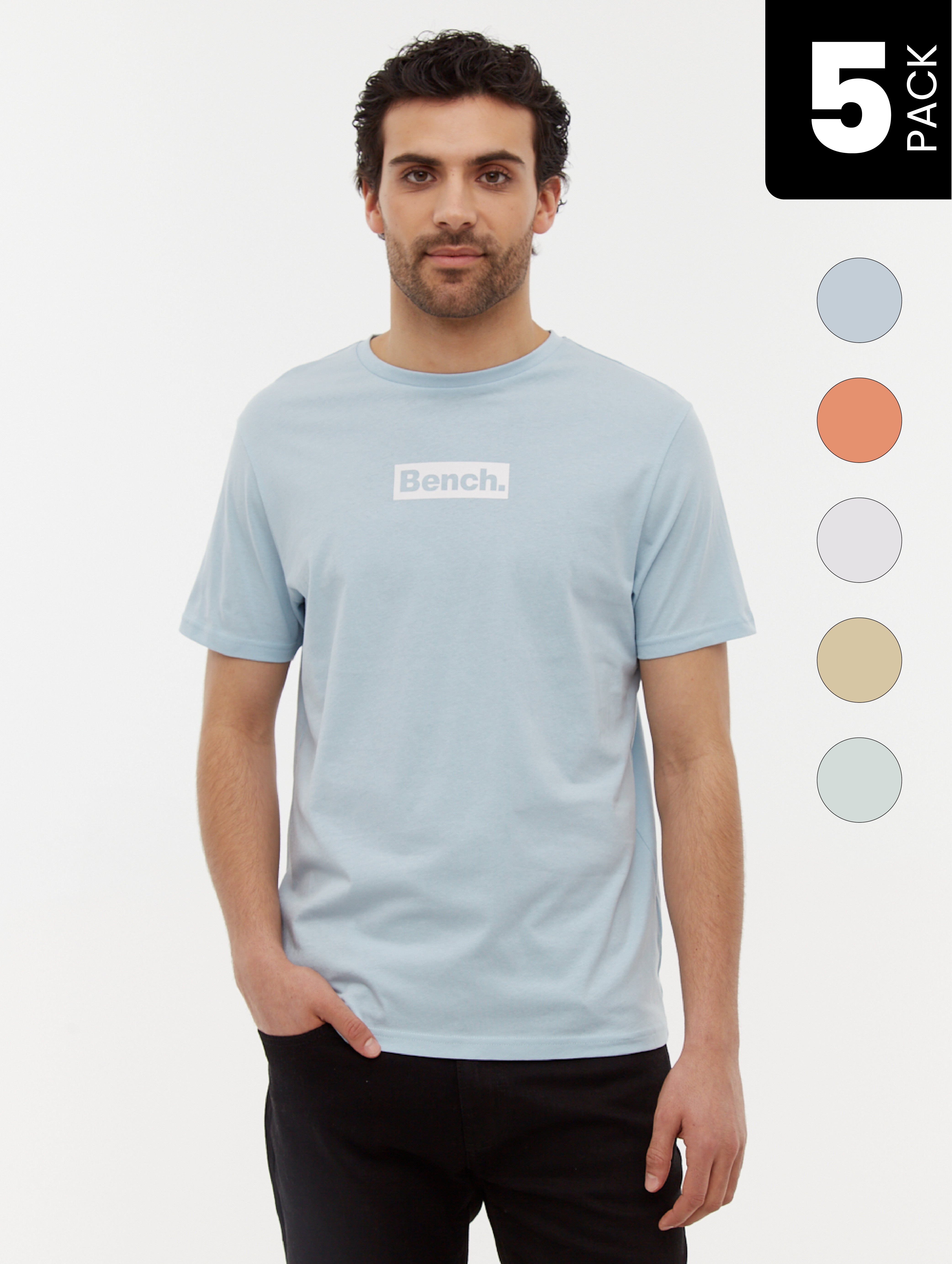 Mirso Assorted Graphic T-Shirt 5 Pack - Stylish Cotton Crewneck Tees for Men - Perfect for Casual Wear, Gym, and Everyday Outfits