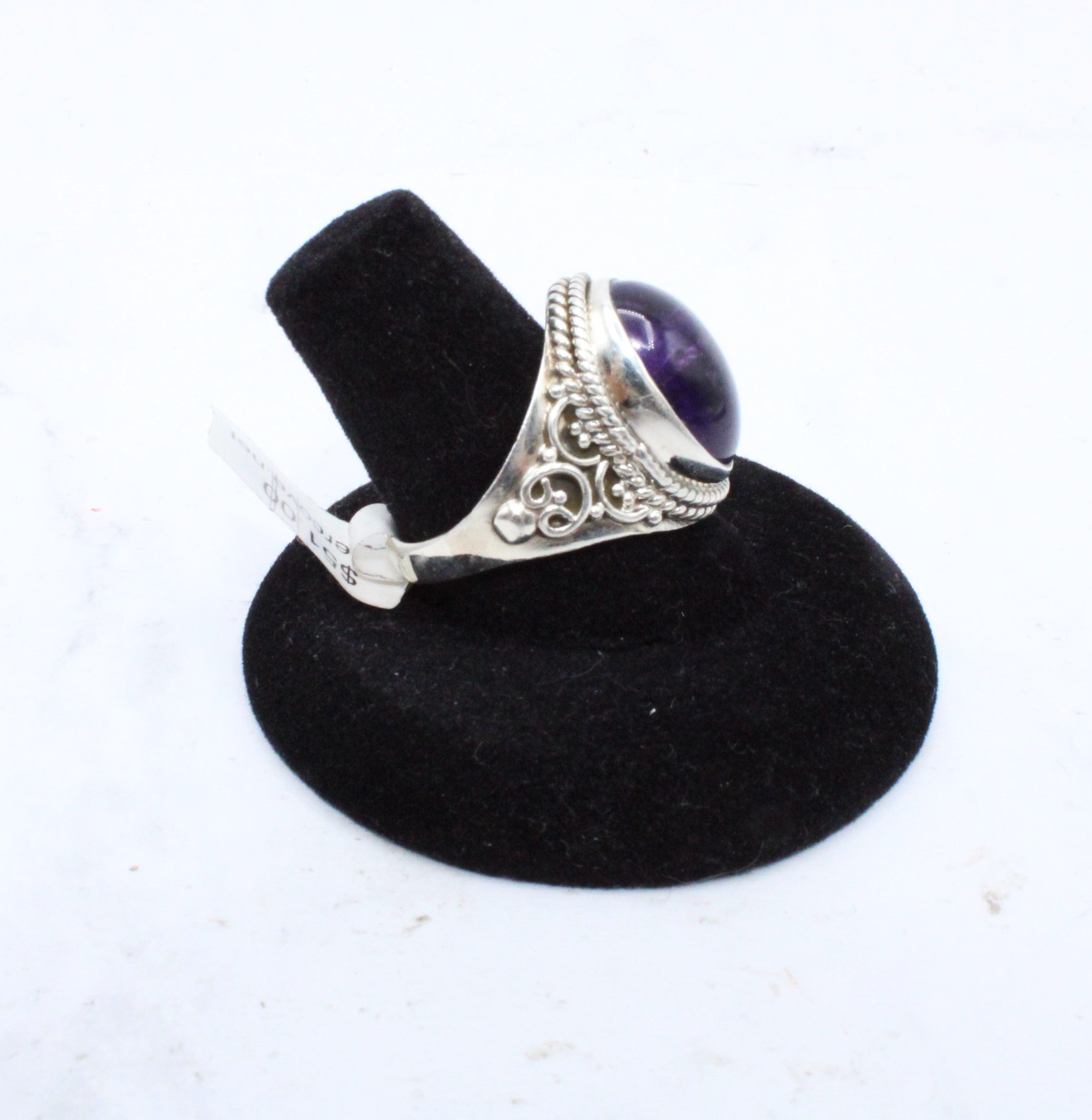 Natural Amethyst Gemstone Ring for Women - Size 9.25 - Elegant Purple Crystal Jewelry for Everyday Wear & Special Occasions