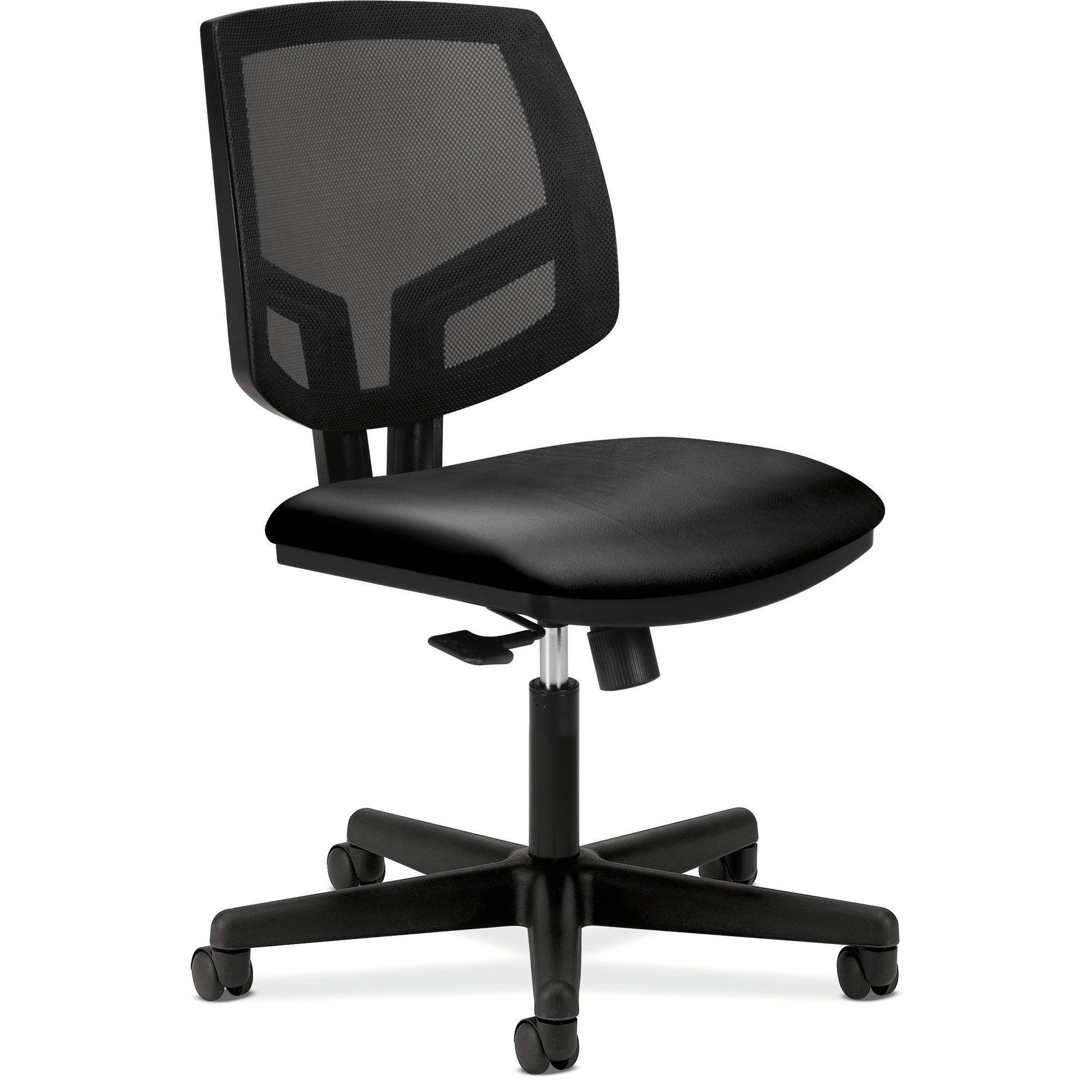 HON Volt Task Chair - Ergonomic Mesh Back & Leather Seat Office Chair for Desk Work - Comfortable Computer Chair for Home & Office Use (Model H5711) - Perfect for Long Hours of Sitting, Typing & Video Calls