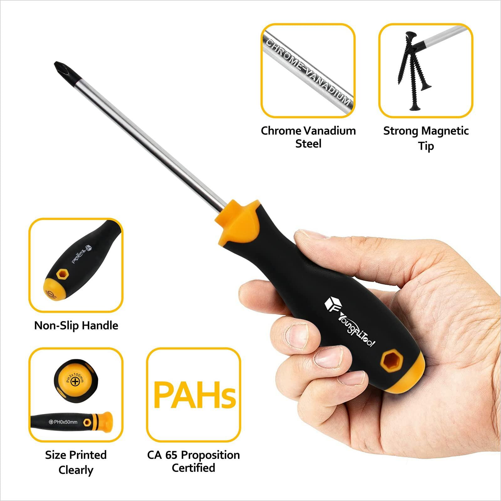 13-Piece Magnetic Screwdriver Set with Durable Canvas Pouch - Professional Tool Kit for Home Repair, Electronics, and DIY Projects