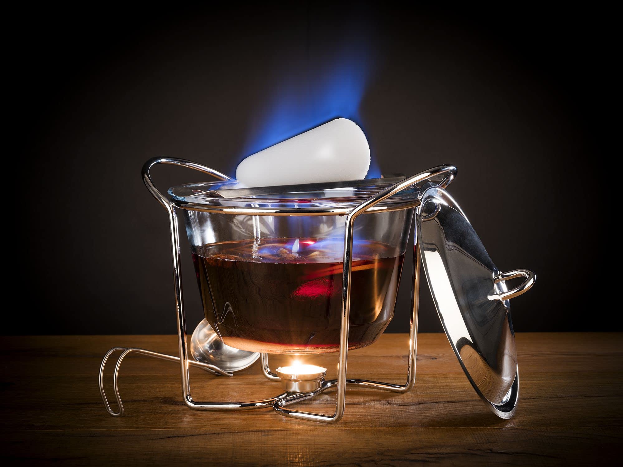 APS 5-Piece Hot Pot Set for Fondue & Mulled Wine - Perfect for Family Gatherings, Dinner Parties & Cozy Winter Nights