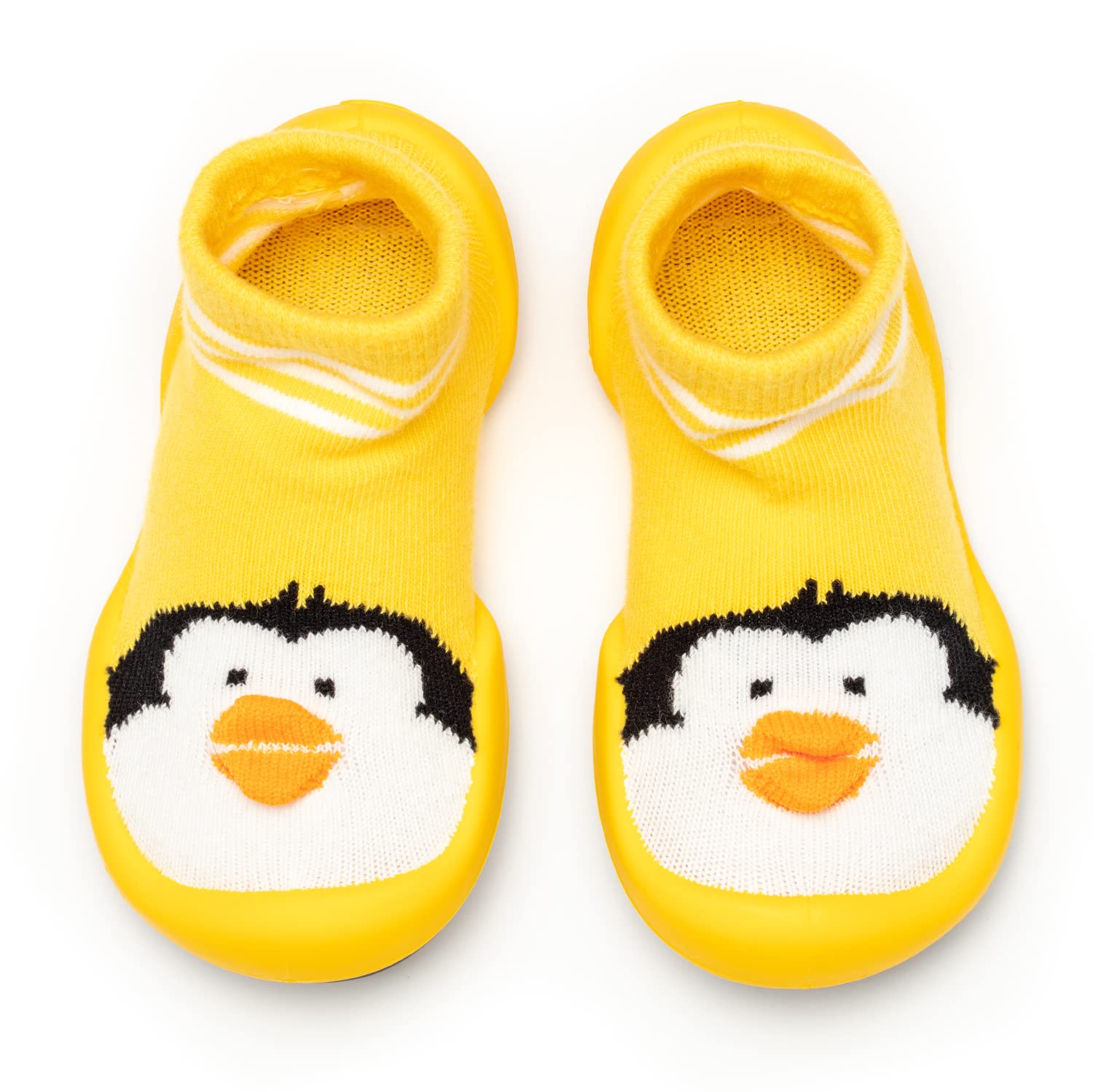 Komuello Breathable Washable Non-Slip Toddler Shoes with Cotton Socks & Air Cushion - Unisex Baby Shoes for Boys & Girls - Perfect for Indoor Play, Outdoor Walks & Daycare Activities