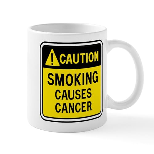 White - Smoking Warning Mug