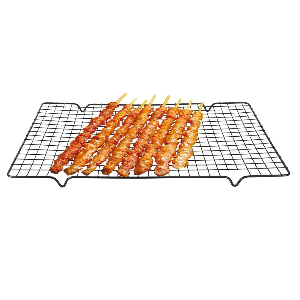 Best BBQ Grill Cooling Rack - Multi-Purpose Carbon Steel Baking Grid for Outdoor Cooking, Cakes, Biscuits & Bread | Perfect for Backyard BBQs, Camping & Home Baking