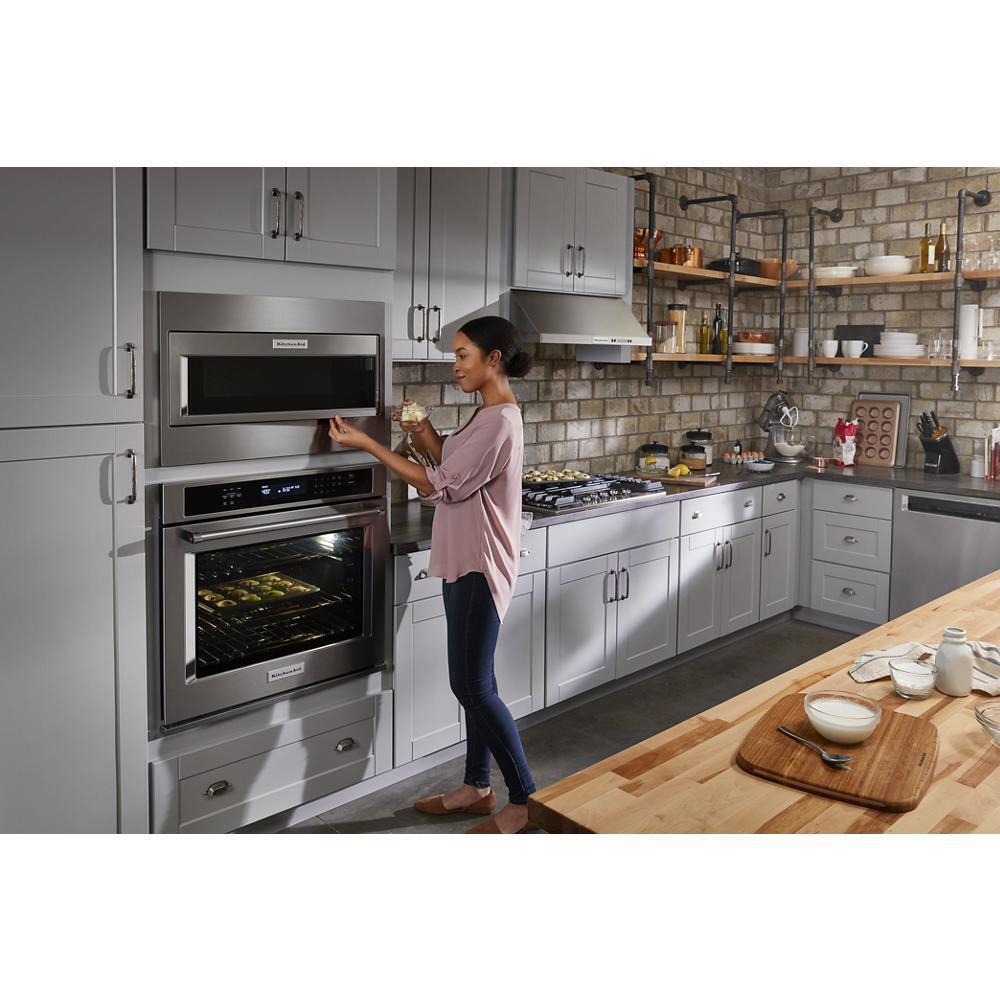 Amana W11451313 Stainless Steel Built-In Low Profile Microwave with Standard Trim Kit & Pocket Handle - Perfect for Modern Kitchens and Small Spaces