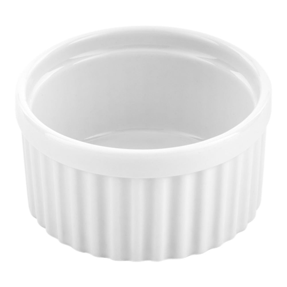 5 oz Round White Porcelain Mini Ramekins - Set of 10 (3