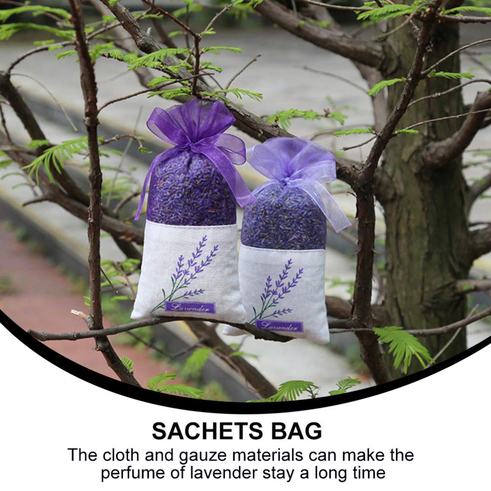 15pcs Empty Lavender Sachet Bags - Purple Mesh Fragrance Pouch for Jewelry, Drawer & Closet Freshener | Hemoton Dried Herb Sachets for Aromatherapy & Home Decor