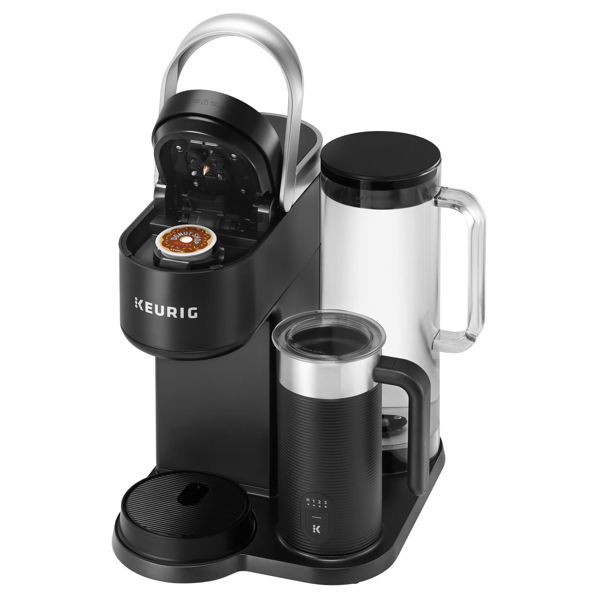 Keurig K-Cafe SMART Single Serve K-Cup Pod Coffee Maker - Latte & Cappuccino Maker, Black | Perfect for Home, Office & Small Spaces | Brews Coffee, Lattes & Iced Drinks