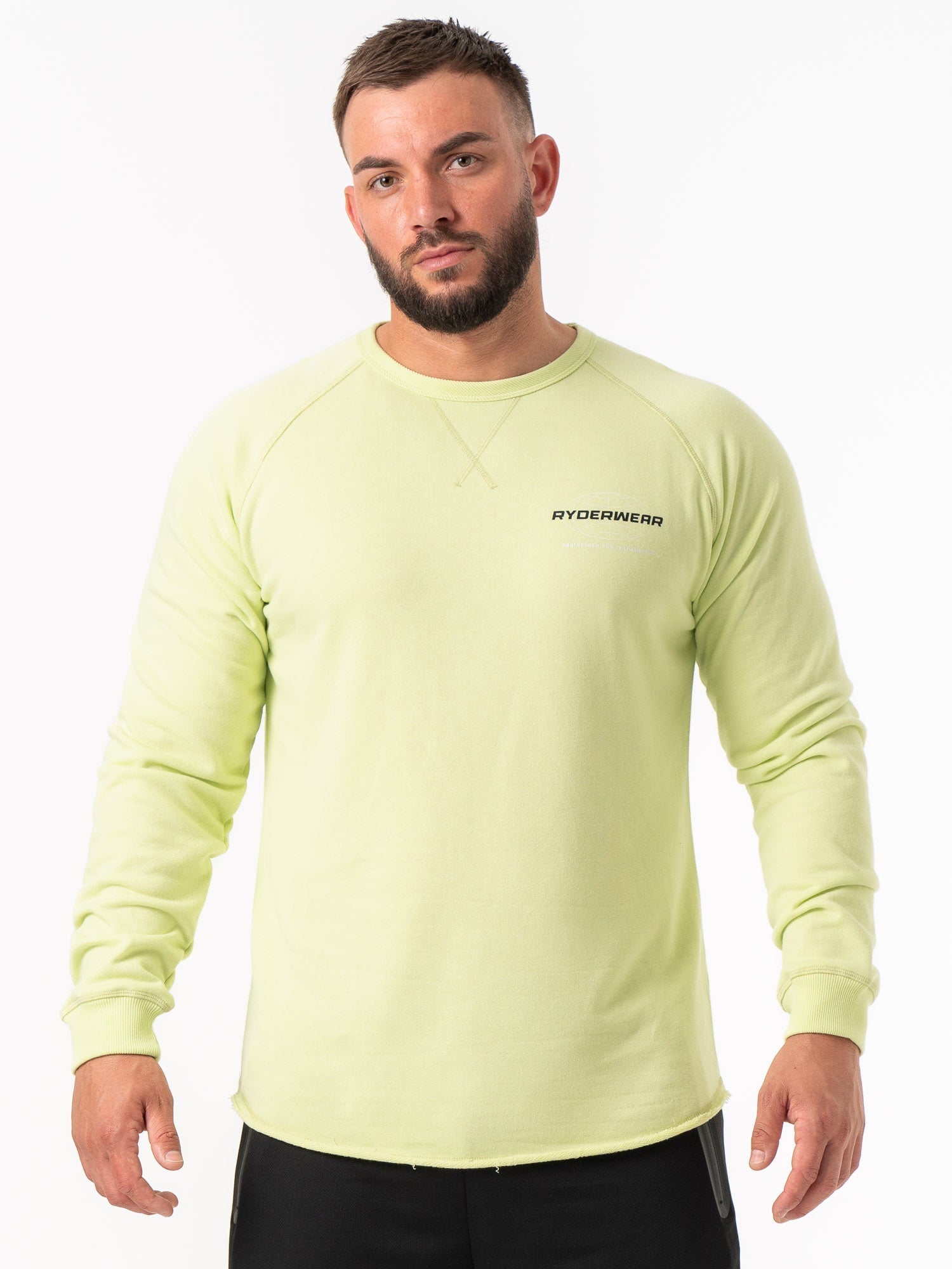 Energy Crew Neck T-Shirt for Men - Soft & Comfortable Lime Green Casual Tee - Perfect for Gym, Workout, and Everyday Wear