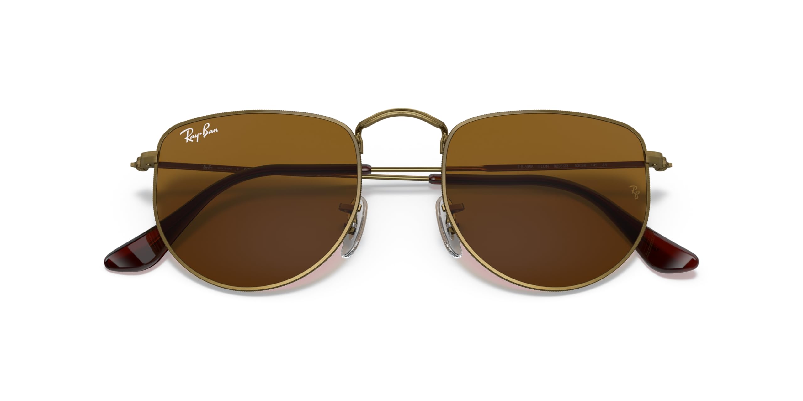 Ray-Ban RB3958 Elon Round Polarized Sunglasses for Men & Women - Classic Aviator Style, UV Protection, Lightweight Metal Frame - Perfect for Driving, Travel & Outdoor Activities