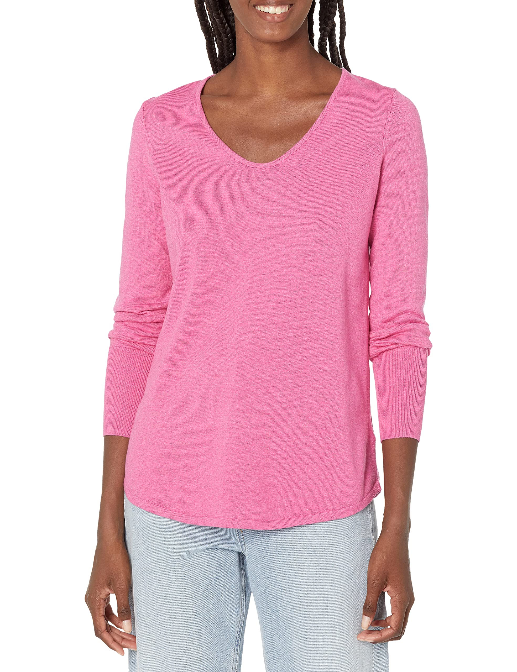 NIC+ZOE Women's Vital V-Neck Sweater - Soft Knit Pullover for Casual & Office Wear - Perfect for Fall & Winter Layering