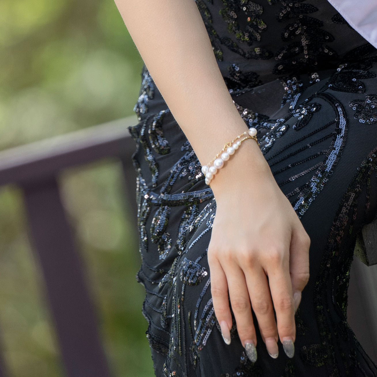 18K Solid Gold Akoya Pearl Bracelet for Women - Elegant Pearl Jewelry Gift for Anniversary, Birthday & Special Occasions | KB00017