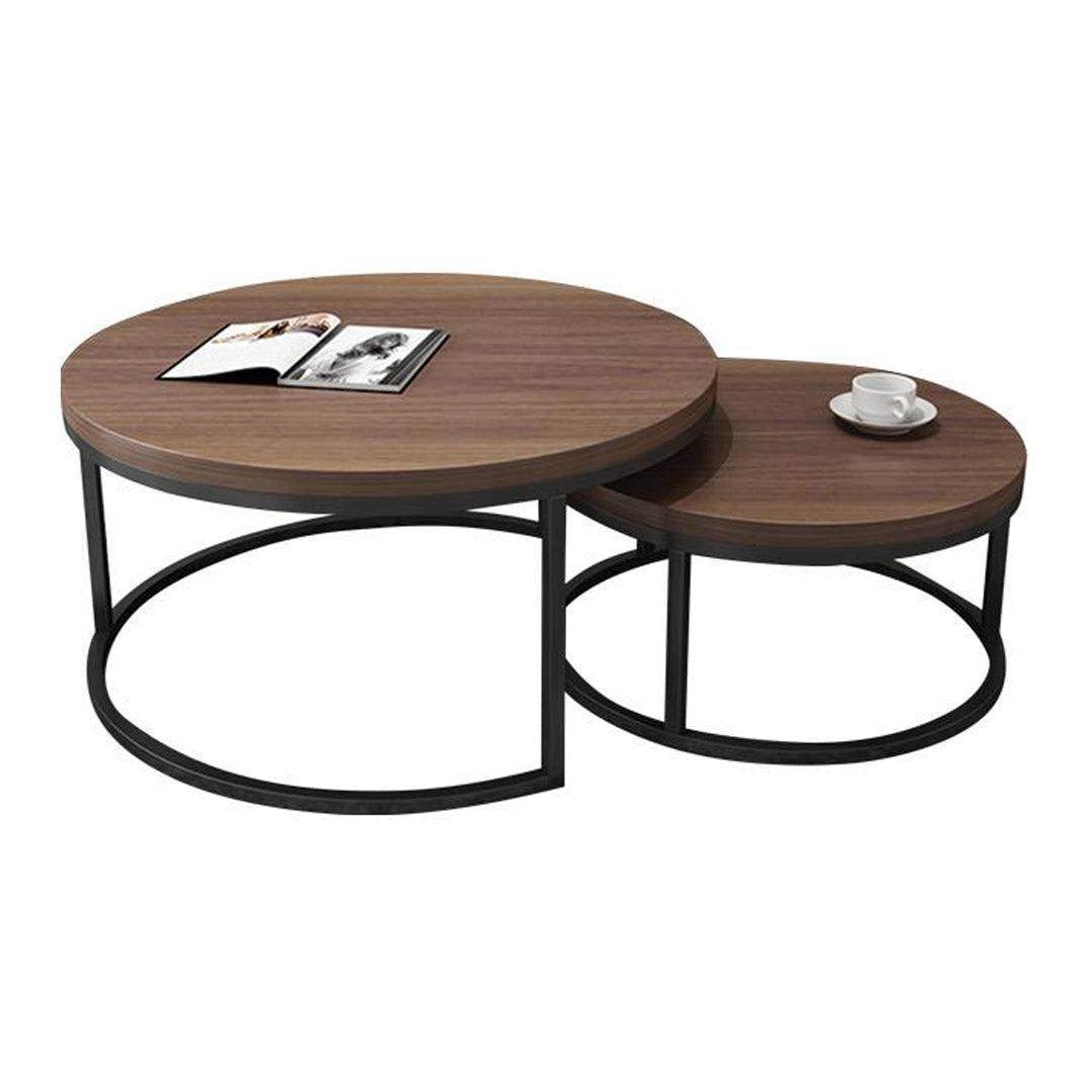 Maxine Wooden Nesting Tables Set of 3 - Modern Stackable Side Tables for Living Room, Bedroom & Small Spaces - Space Saving End Tables with Natural Wood Finish