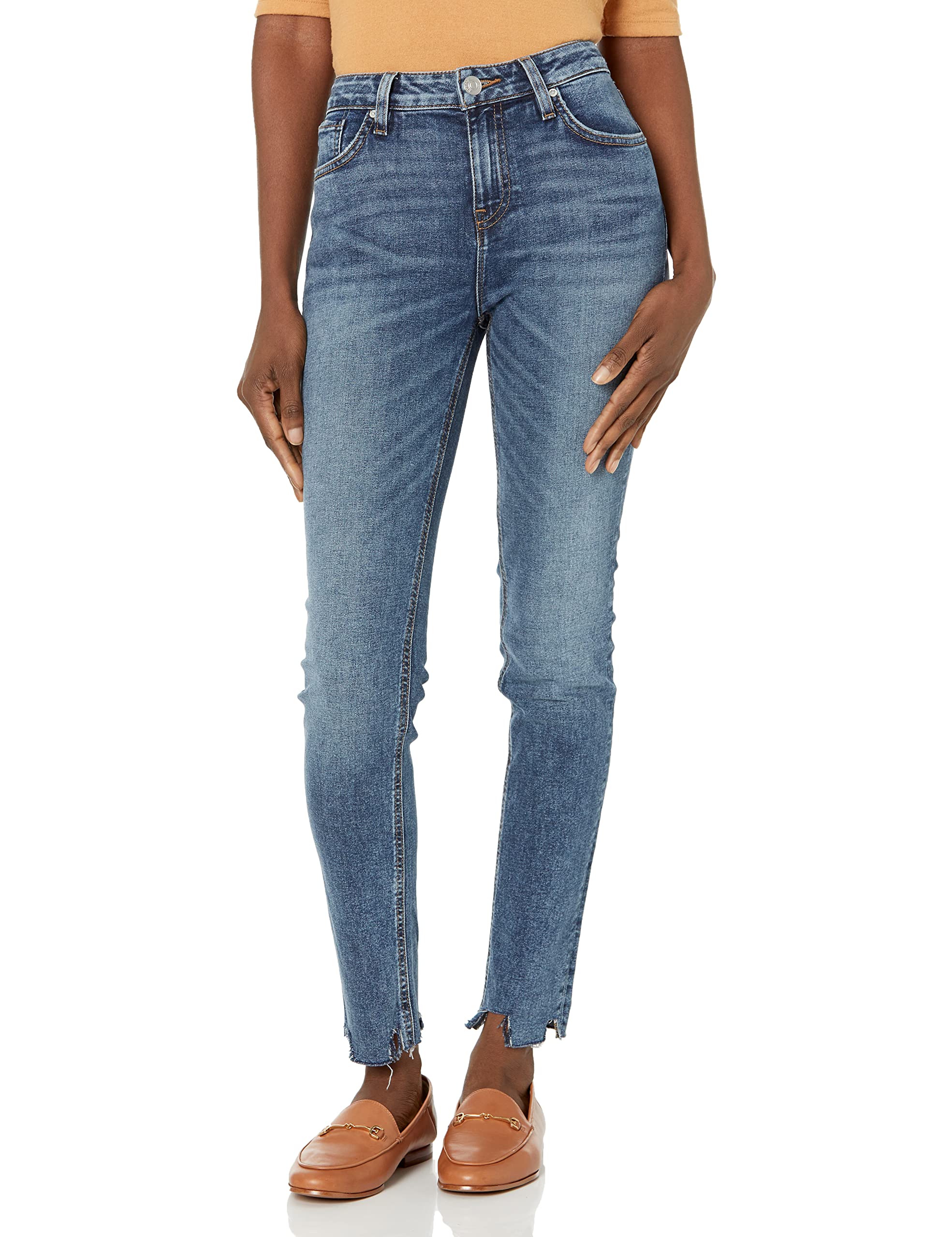 HUDSON Women's Collin High Rise Skinny Jeans - Stretch Denim Pants for Women, Slim Fit Ankle Length Jeans | Perfect for Casual Outfits, Workwear & Night Out