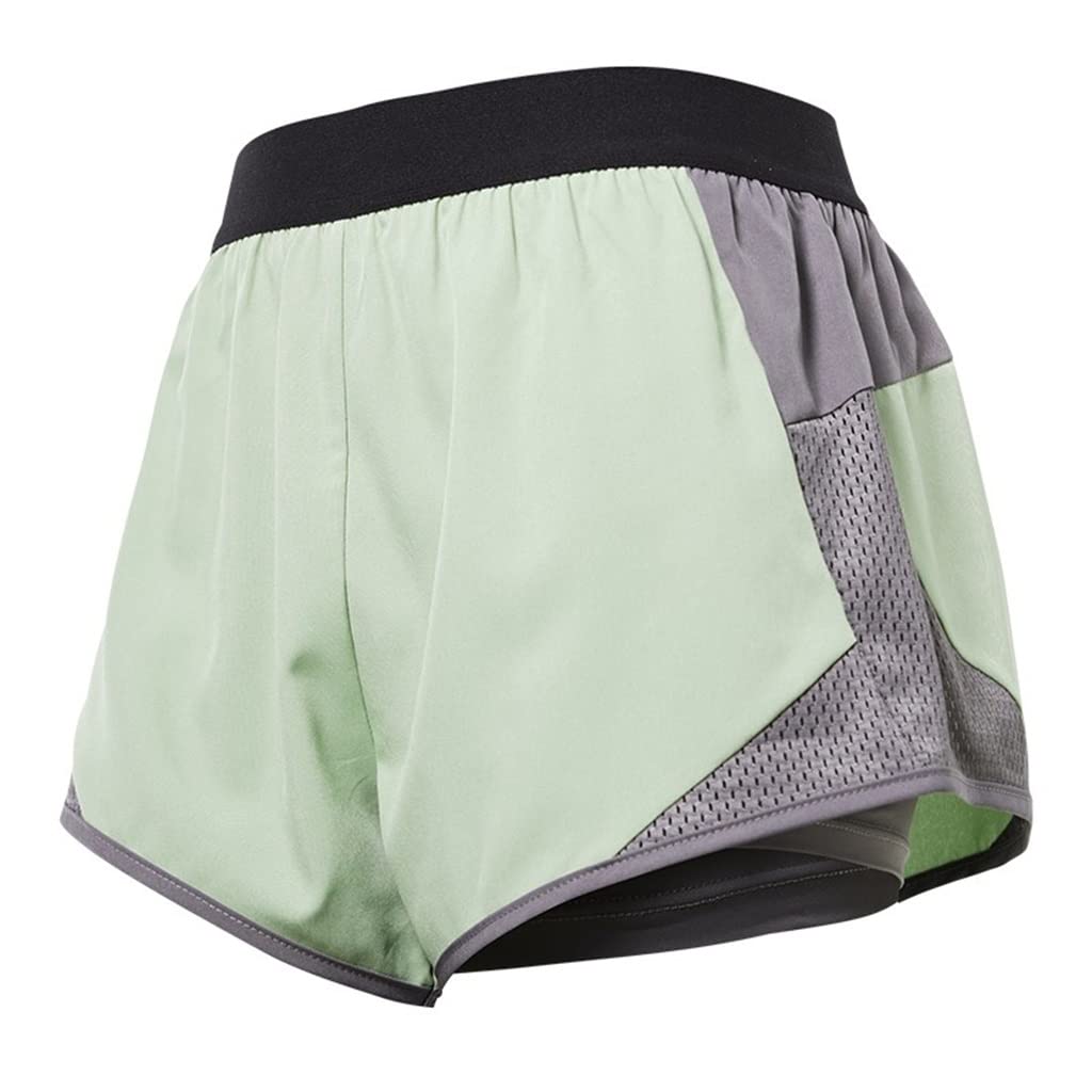 2-in-1 Fitness Running Shorts with Liner - Yoga Training & Summer Workout Pants for Women/Men - Moisture-Wicking Sports Shorts (Color A, Size L) - Perfect for Gym, Running, Yoga & Outdoor Activities