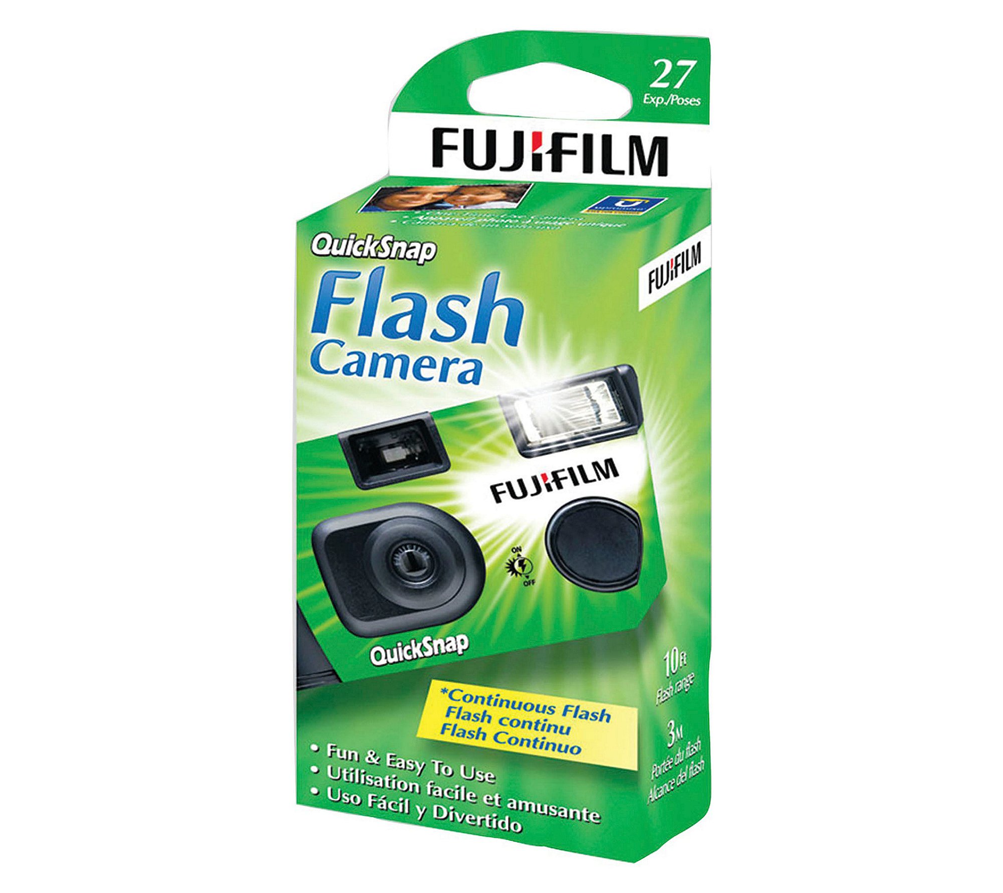 Fuji QuickSnap Disposable Camera 35mm Film - Waterproof & Flash Included for Travel, Weddings, Parties & Outdoor Adventures (Pack of 1)