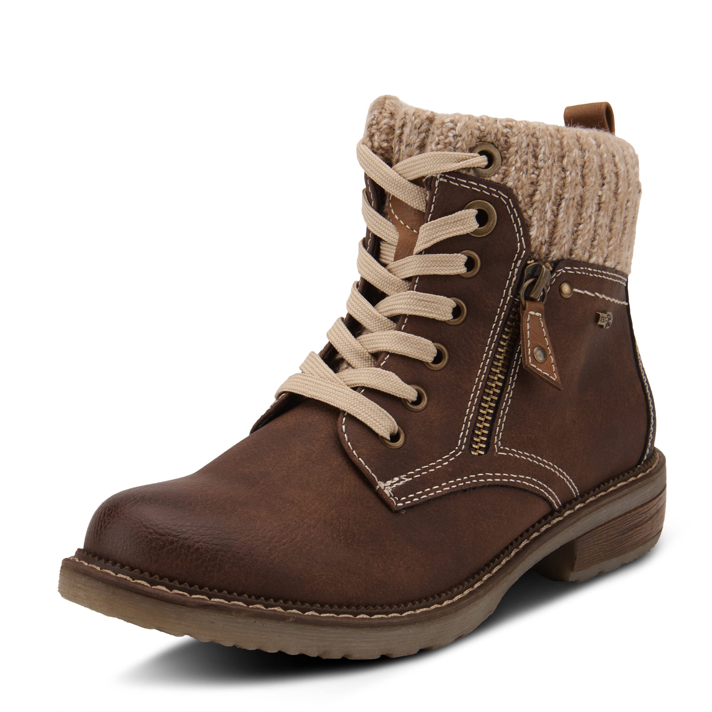 Spring Step Women's Khazera Combat Boots - Stylish Ankle Booties with Chunky Heel | Perfect for Fall Fashion, Casual Outfits & Everyday Wear