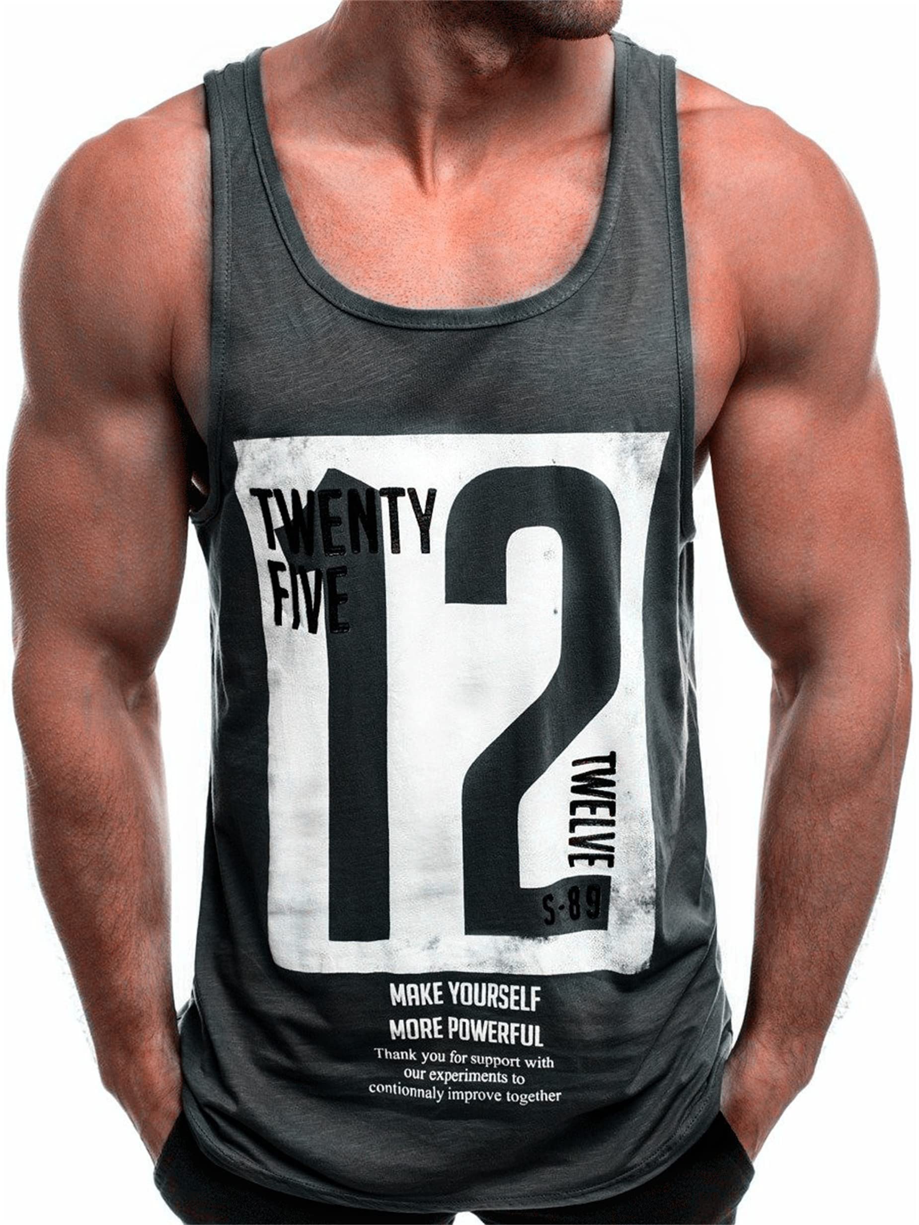 Men's Sleeveless Stringer Muscle Tank Top for Bodybuilding, Gym & Fitness Workouts - Lightweight & Breathable for Training, Running & Athletic Performance