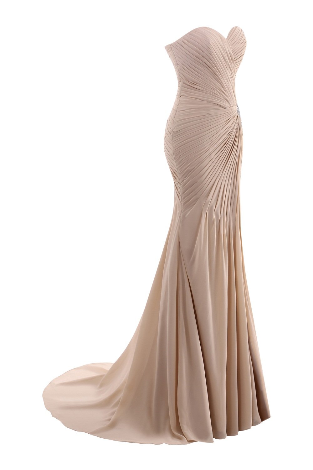 Elegant Burgundy Mermaid Pleat Split Side Evening Prom Dress for Women - Perfect for Formal Events, Parties & Special Occasions