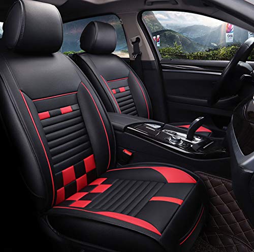 Premium 3D Leather Car Seat Covers - Waterproof & Breathable, Airbag Compatible for Most 5-Seater Vehicles | Luxury Car Interior Upgrade for Daily Commute & Road Trips