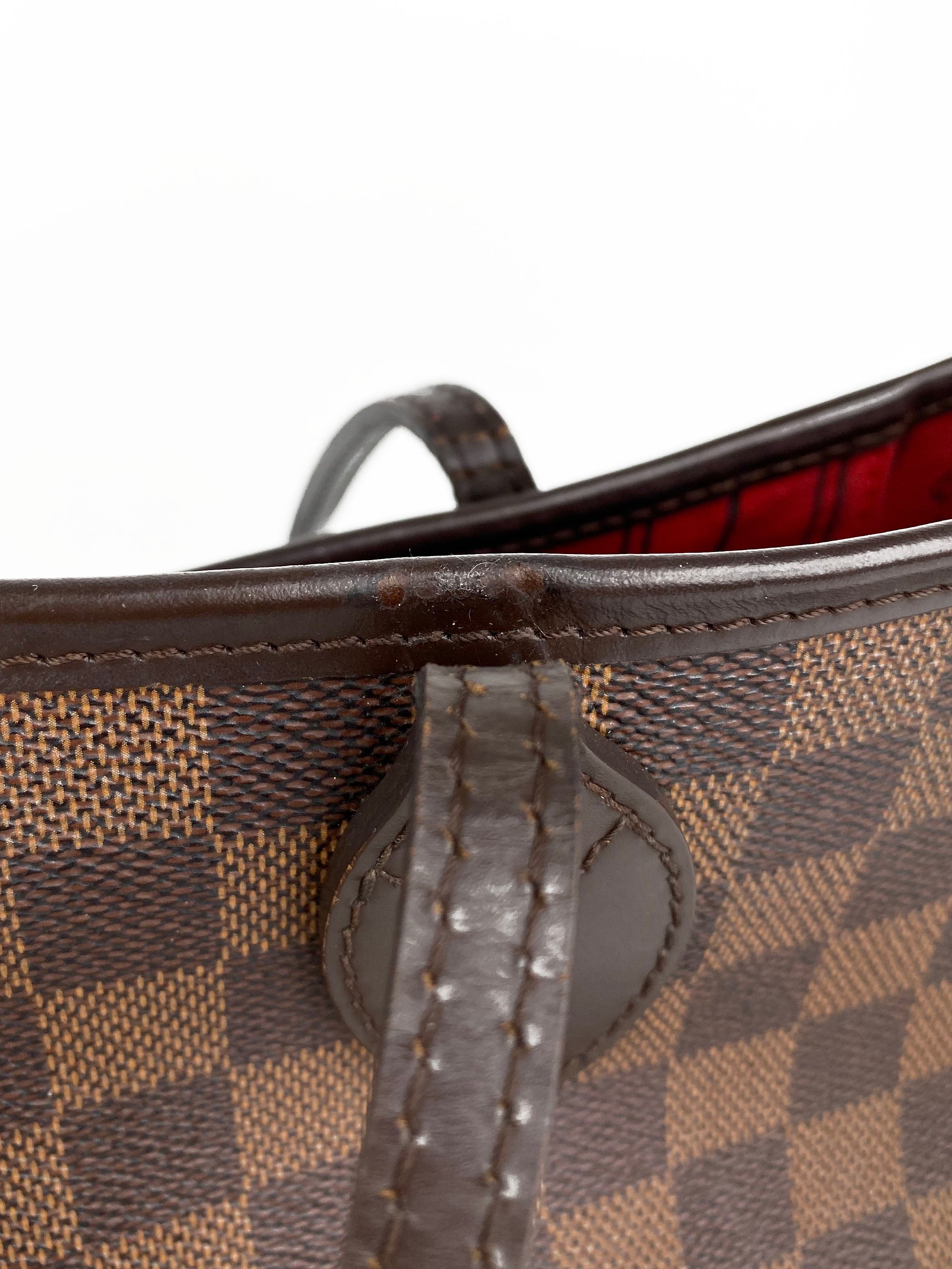 Louis Vuitton Damier Ebene Neverfull MM Tote Bag - Luxury Designer Handbag for Women, Perfect for Work, Travel & Everyday Use