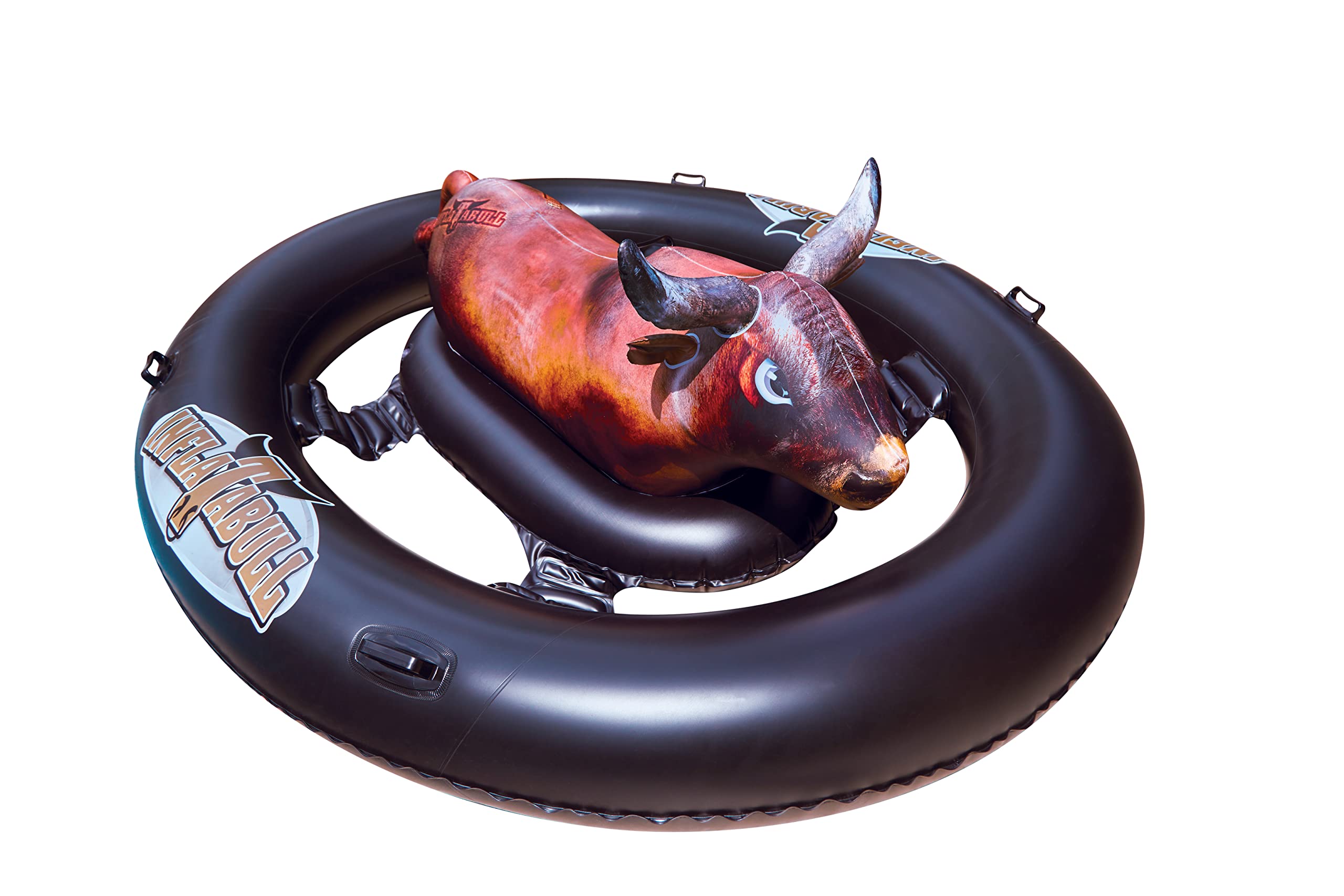 Inflatable Bull Pool Float - Fun Swimming Pool Toy for Adults, Kids & Families - Durable & Comfortable Inflatable Ride for Ages 9+ - Perfect for Summer Parties, Beach Days & Backyard Pool Fun