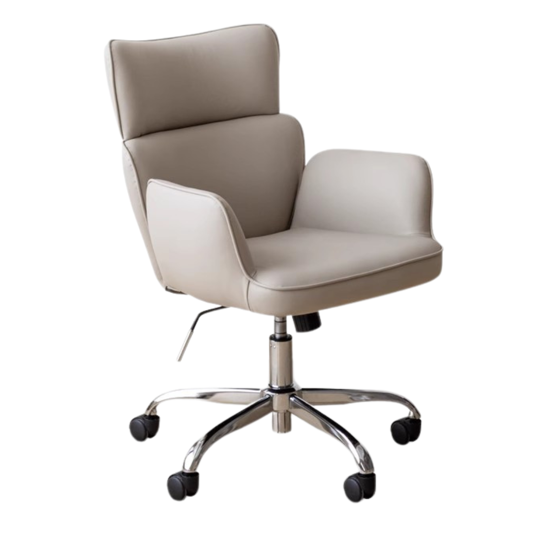 23.2x27.6x32.3 -  35.4 inch/ 59x70x82.5-90.5сm/ Grey color/  Pure gray office chair single seat