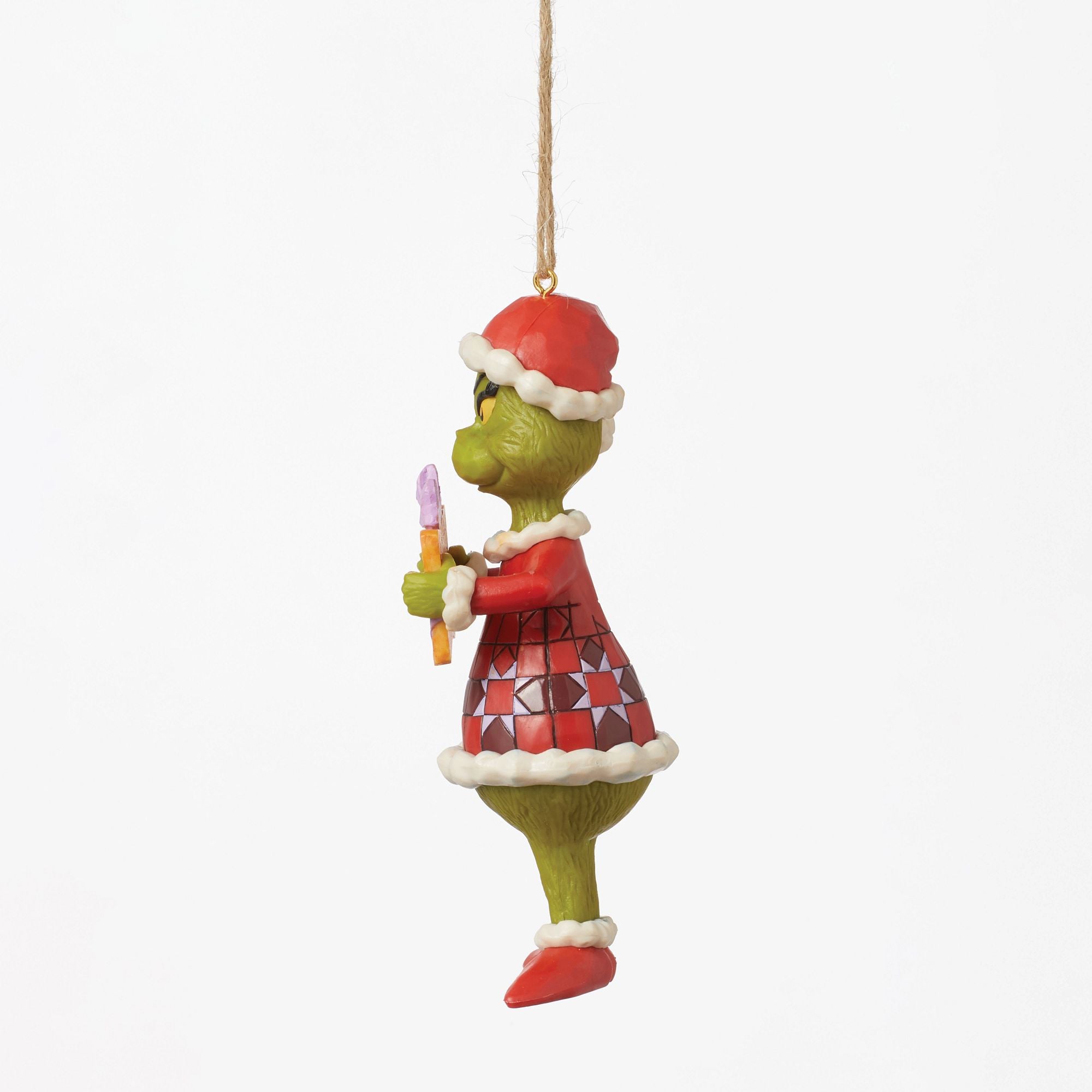 Merry Whatever Grinch PVC Christmas Ornament - Festive Holiday Decor for Tree, Home & Office
