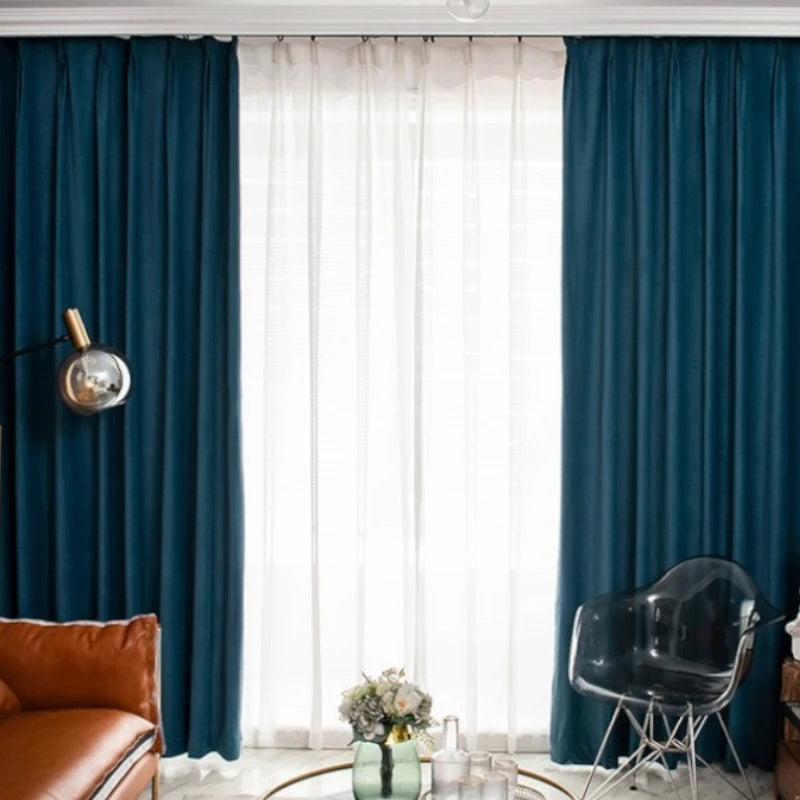 Luxury Plush Velvet Blackout Curtains for Bedroom - Custom Size Thermal Insulated Drapes for Living Room, Nursery & Home Theater (Room Darkening, Noise Reducing)