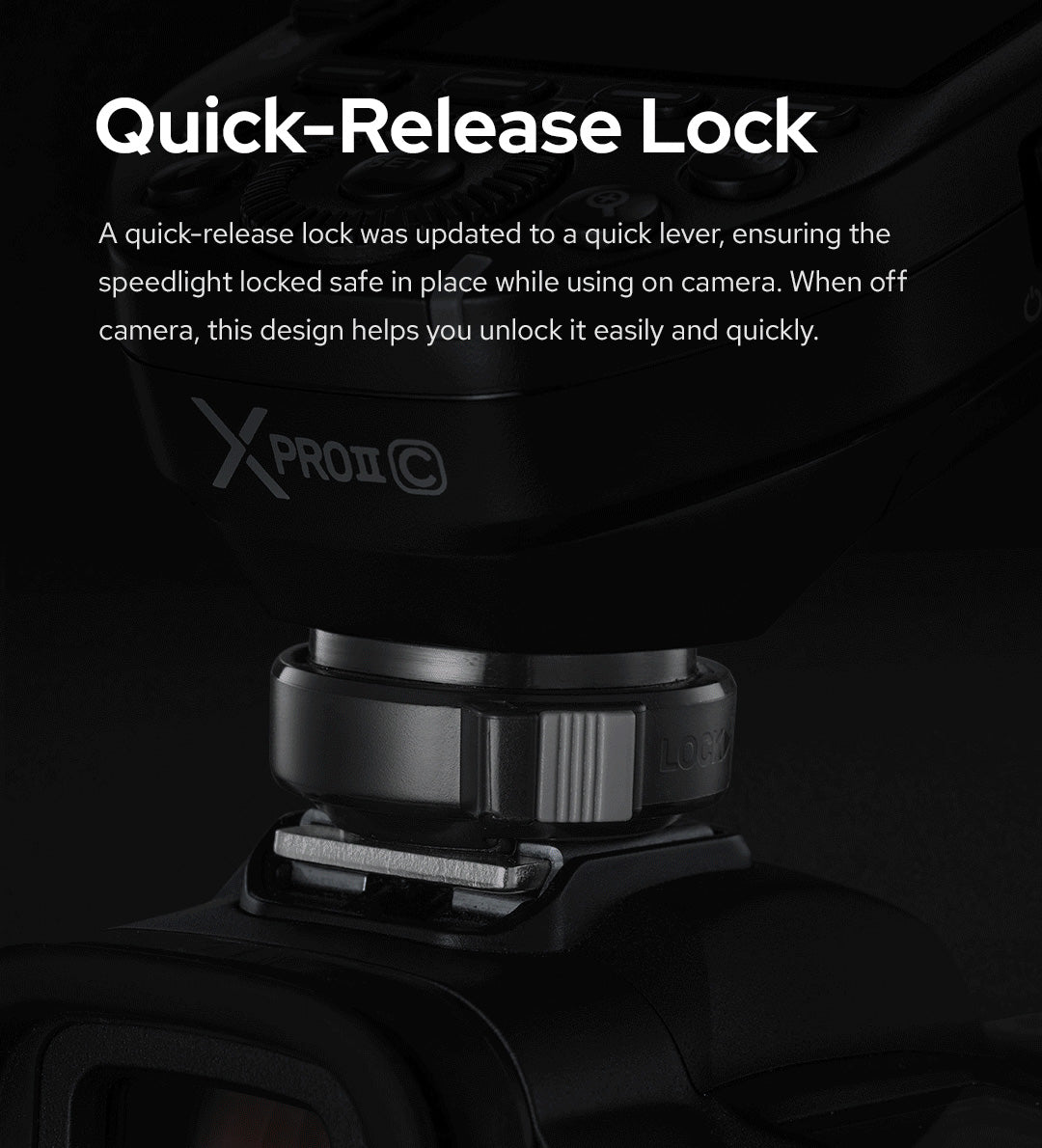 Godox XProII Wireless Flash Trigger for Canon Cameras - Perfect for Studio Photography, Outdoor Shoots & Event Coverage