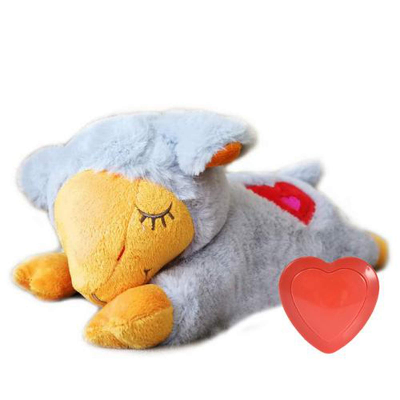 CCBUY Heartbeat Plush Toy for Dogs - Pet Anxiety Relief & Sleep Aid, Puppy Training Behavioral Comfort Toy with Realistic Heartbeat, Soft Plush for Stress Relief (Perfect for New Puppies, Separation Anxiety & Calming Nervous Pets)