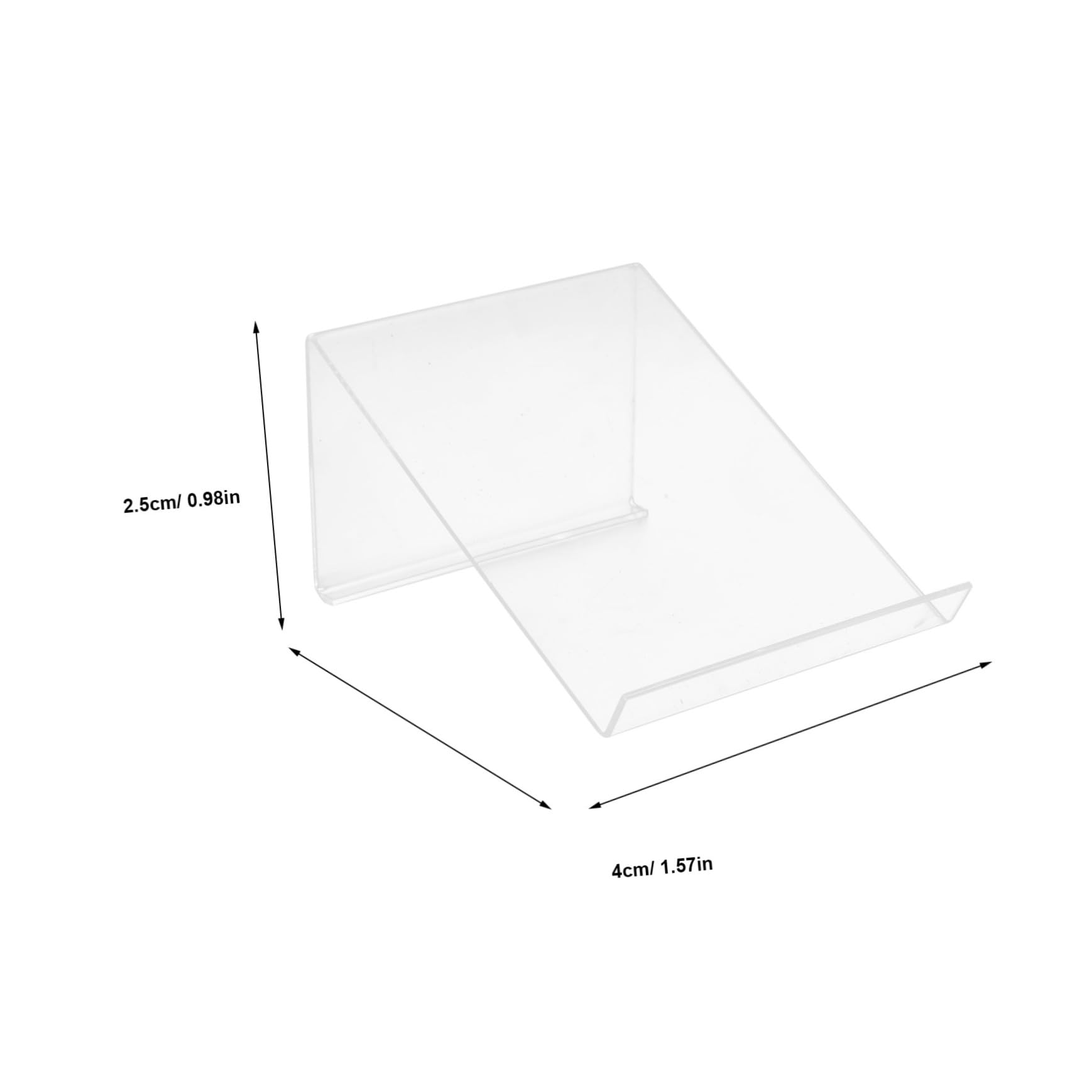Elegant Acrylic Book Holder & Phone Stand - Adjustable Desktop Organizer for Office, Home, and Reading | Perfect for Work, Study, and Video Calls