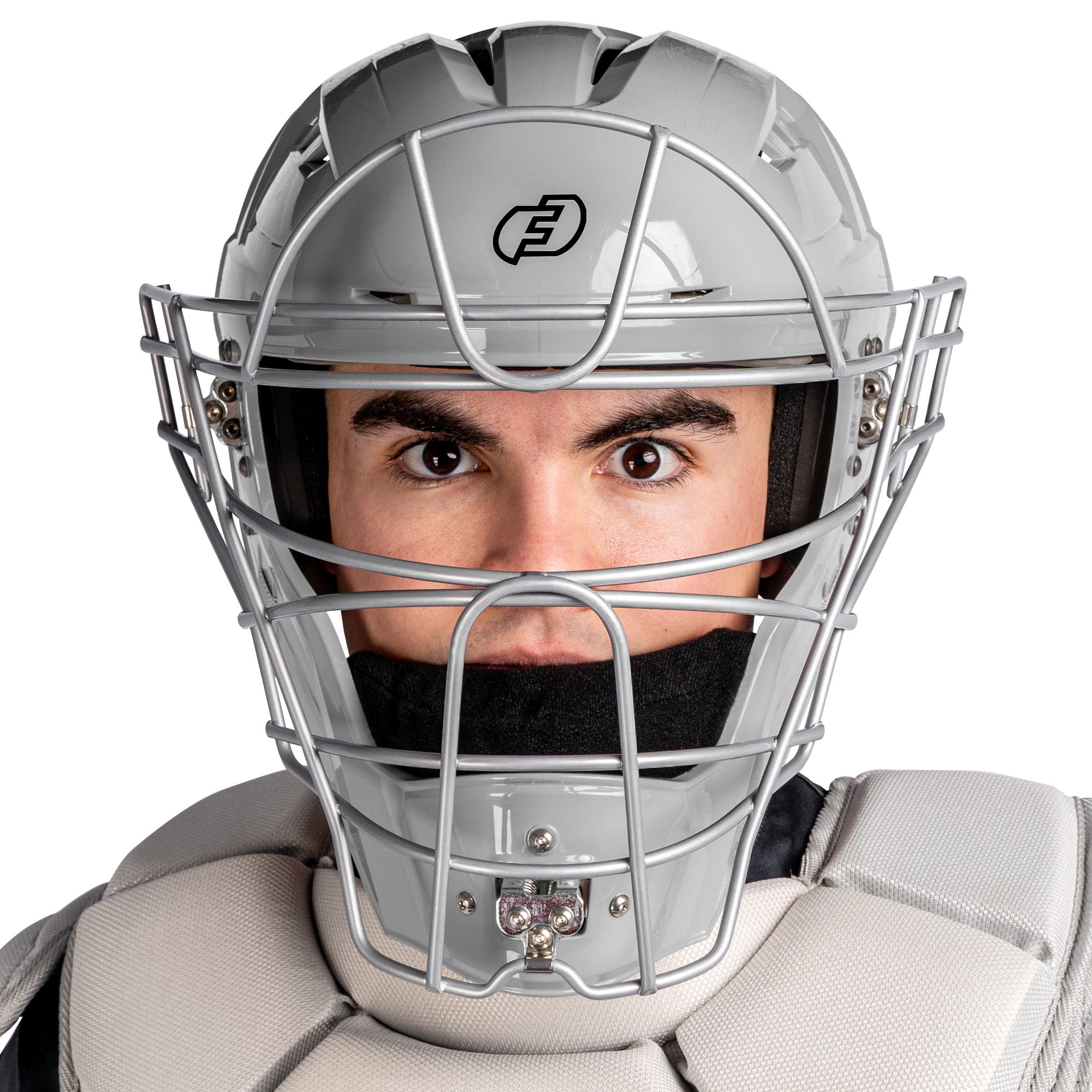 FORCE3 Defender Catcher's Helmet - NOCSAE Certified Baseball Catcher Gear for Maximum Protection | Perfect for Youth & Adult Baseball, Softball Games & Training Sessions