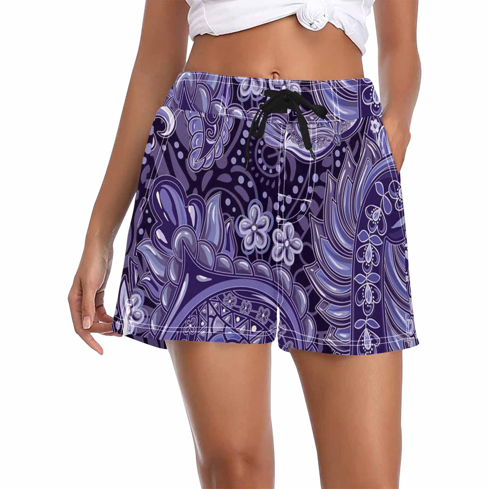 **InterestPrint Vintage Ethnic Tribal Print Women's Swim Trunks - Quick-Dry Board Shorts with Triangle Lining for Beach, Pool & Water Sports**    **Usage Scenarios:** Perfect for beach vacations, pool parties, surfing, paddleboarding, and casual summer outings.