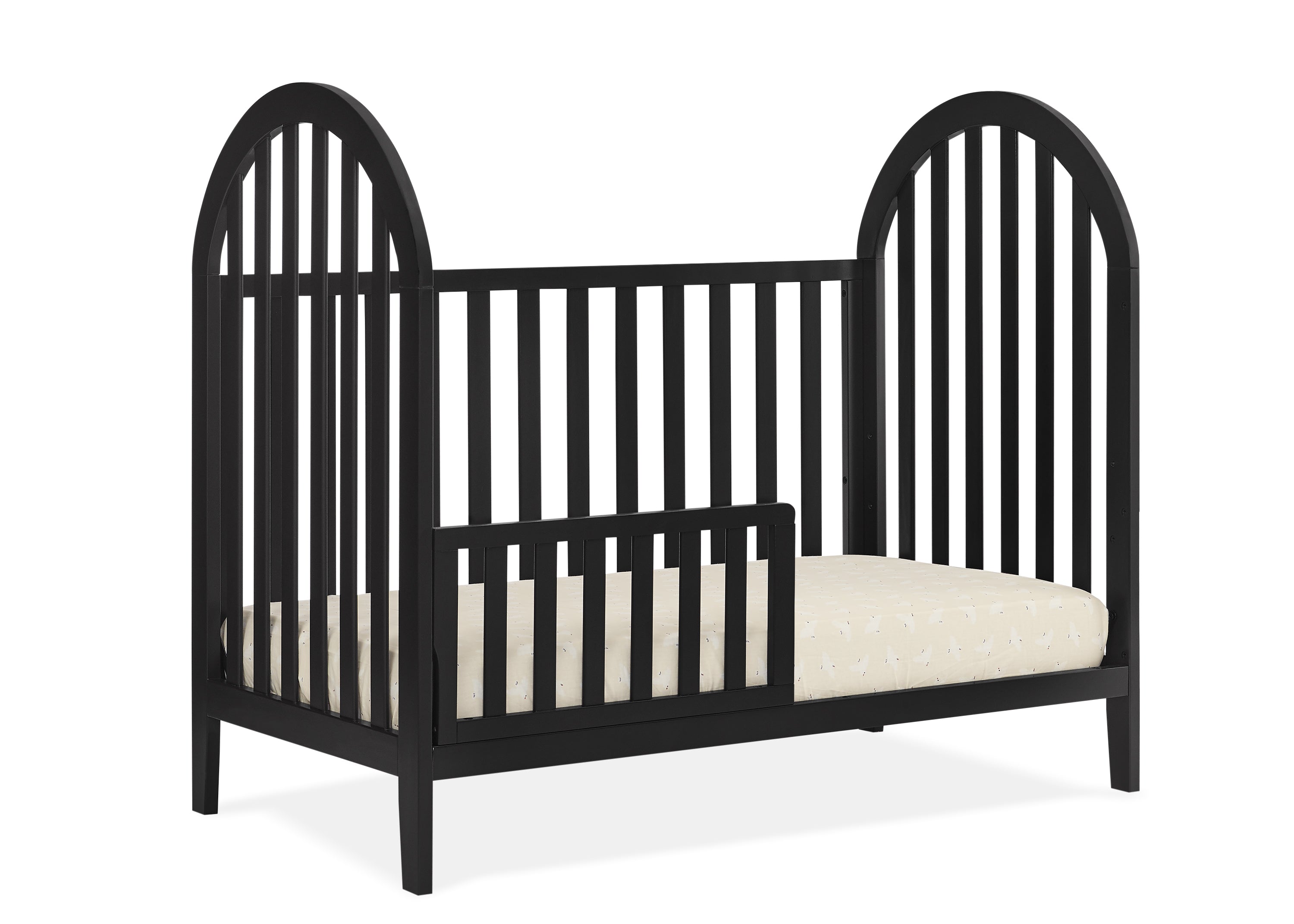 Milano 4-in-1 Convertible Baby Crib - Toddler Bed, Daybed & Full-Size Bed - Nursery Furniture for Boys & Girls - Perfect for Newborn to Teen Years