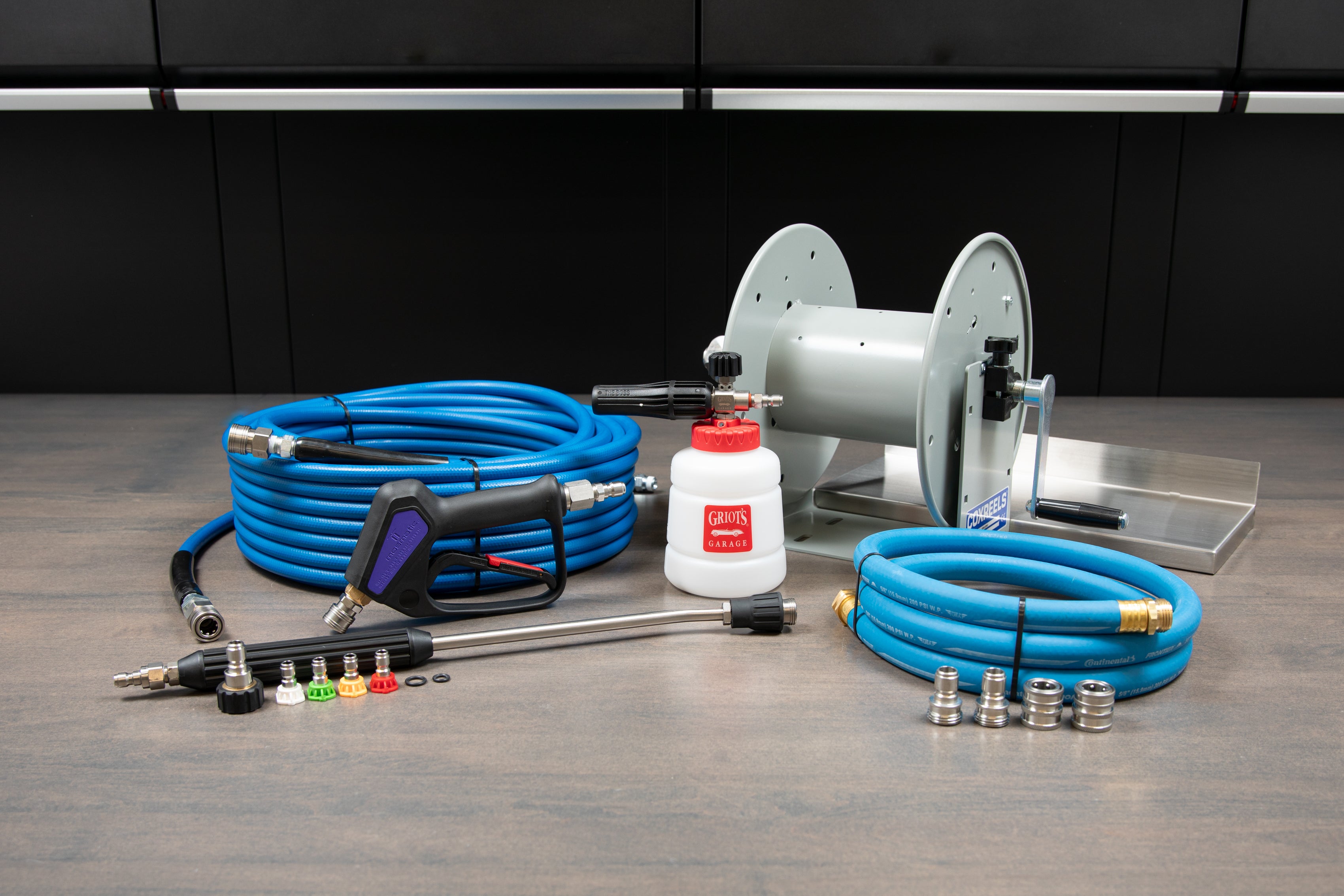 AR Blue Clean Pro Line Wall Mount Accessory Kit for Pressure Washers - Perfect for Garage, Driveway & Outdoor Cleaning