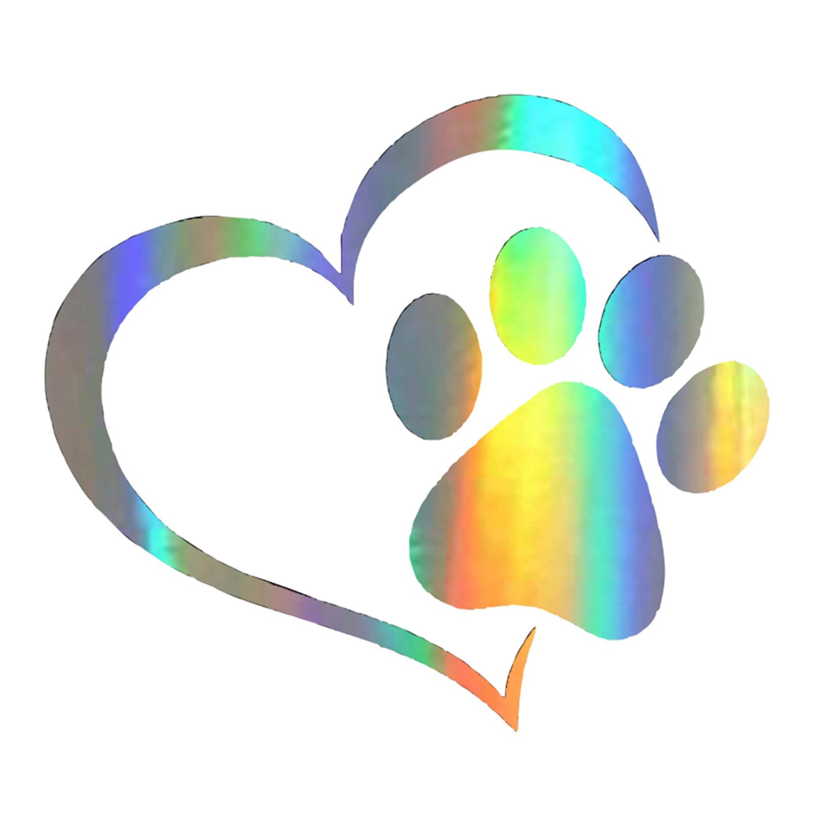 Fesjoy Creative Car Stickers - Cute Funny Cat & Dog Paw Print Waterproof Decals for Cars | Perfect for Personalizing Vehicles, Laptops, and Water Bottles