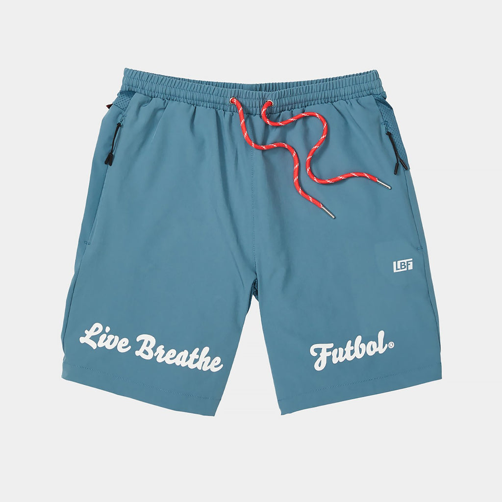 Live Breathe Futbol Maestro Soccer Shorts - Turbo Performance Baggio Blue | Perfect for Training, Matches & Casual Wear