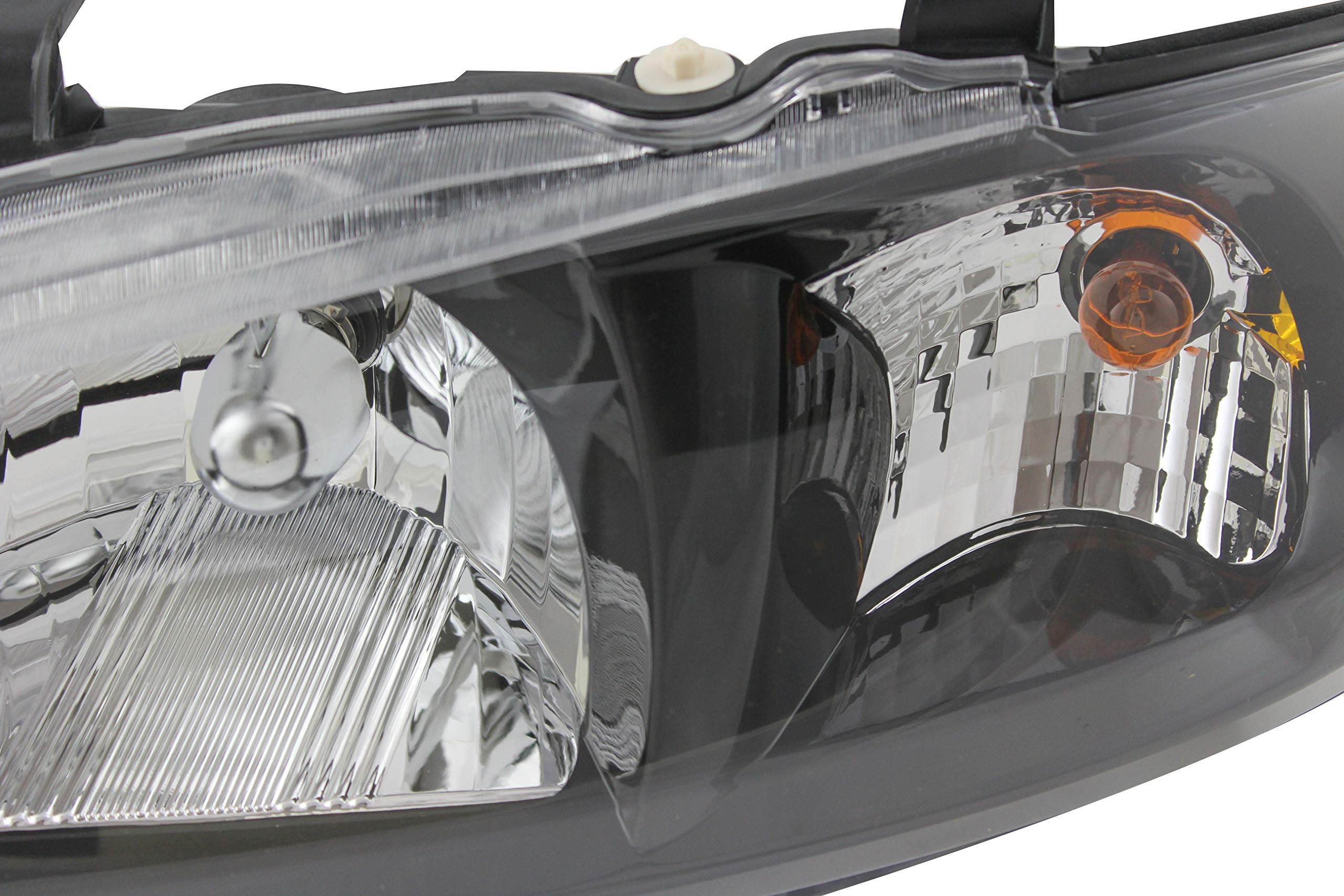 Nissan Sentra Headlights Lamps Set (2002-2003) - Halogen Black Trim for Driver & Passenger Side - Perfect for Night Driving & Car Upgrades