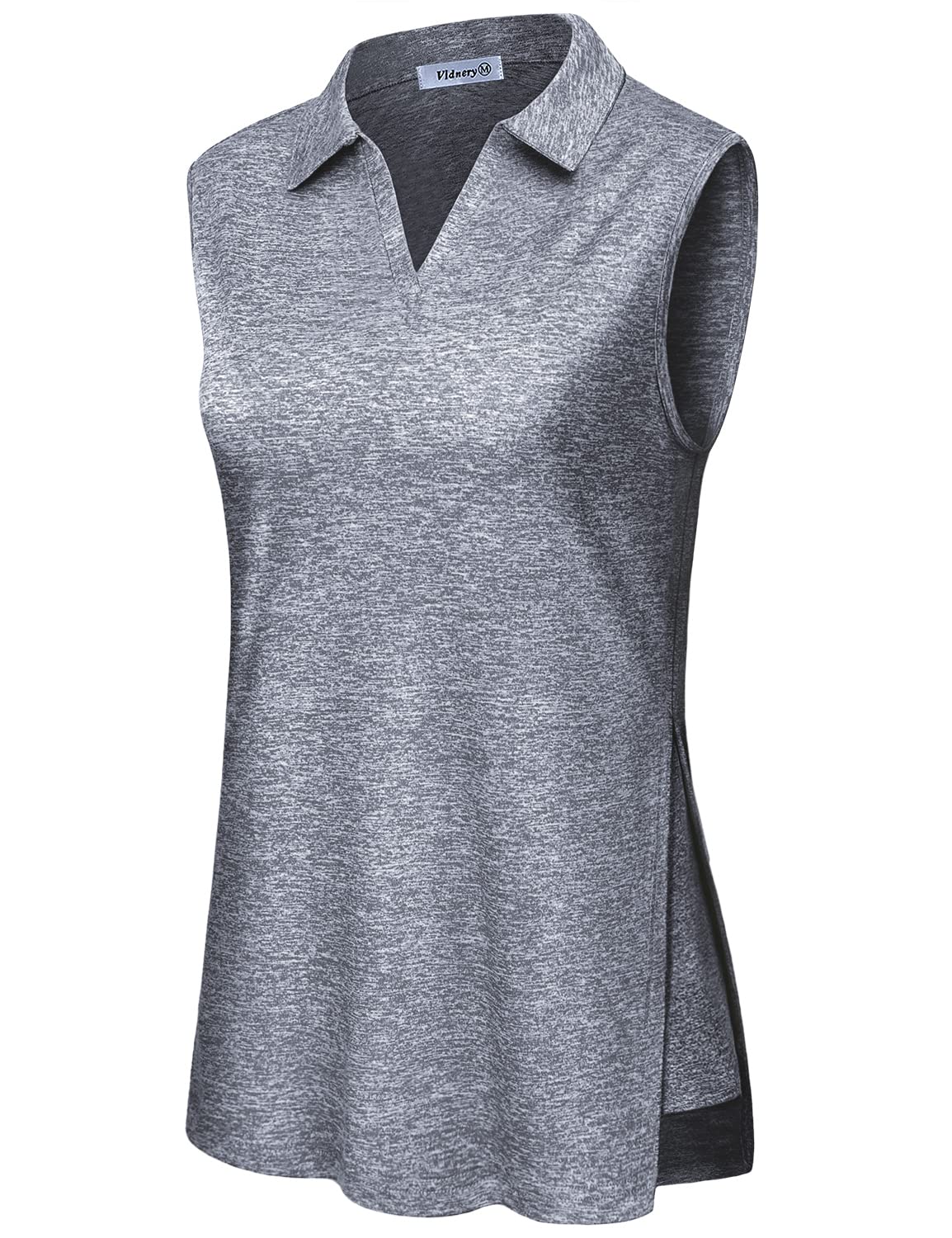 Vldnery Women's Short Sleeve V-Neck Loose Fit Golf Shirts - Breathable Workout Tennis Polo T-Shirts for Golf, Tennis & Casual Wear