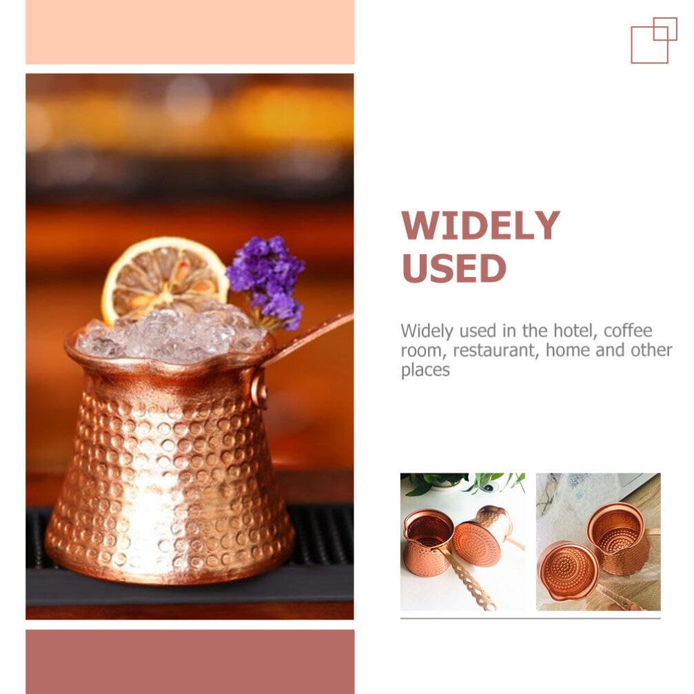 Vintage Turkish Copper Coffee Pot - Professional Multi-Function Espresso Maker & Durable Coffee Kettle | Perfect for Home Brewing, Camping & Gift Giving